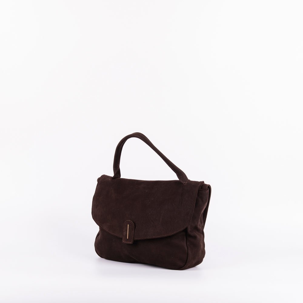 Celeste long beach tdm - postina a tracolla in pelle marrone - Marta Ray