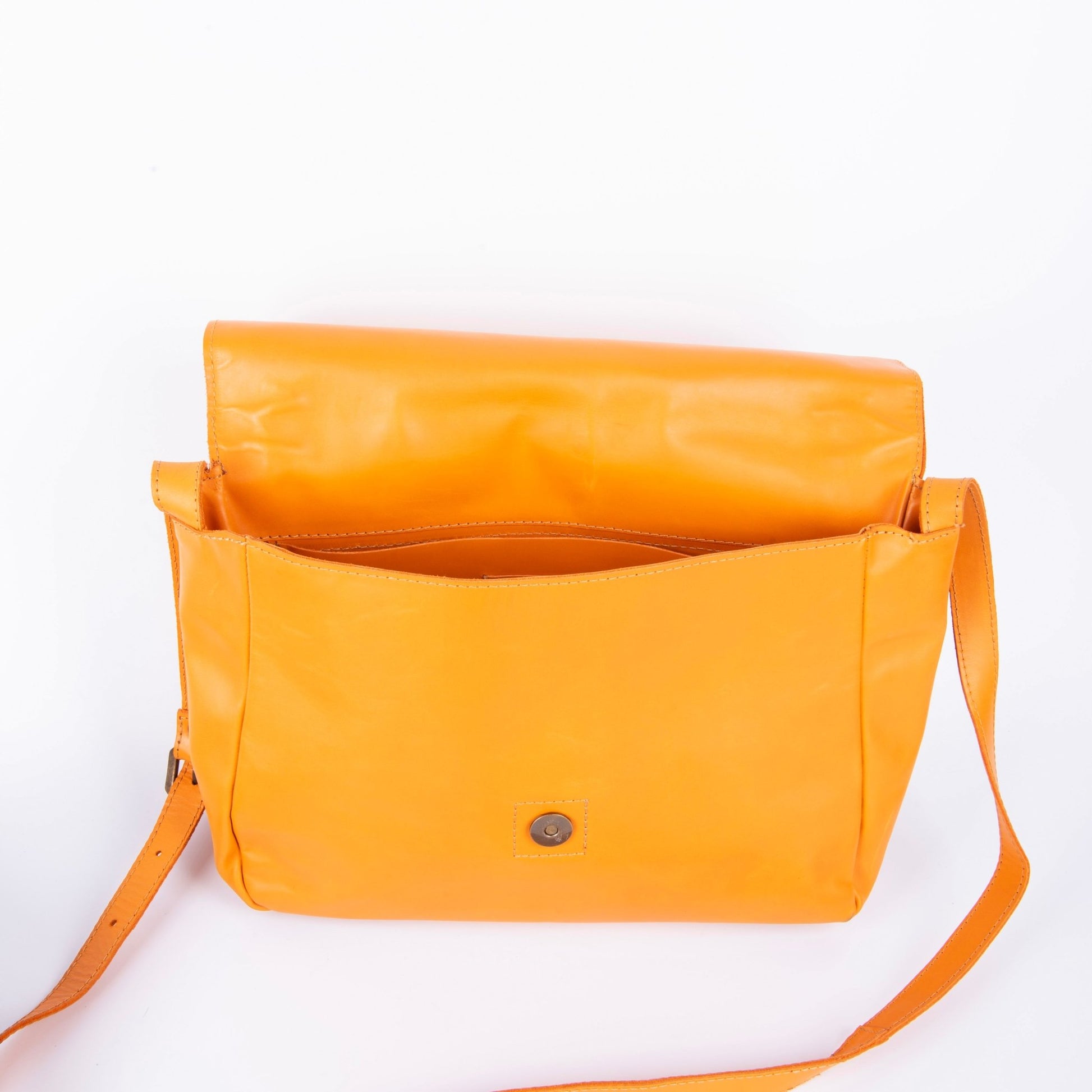 Celeste odessa mango - postina a tracolla in pelle arancione - Marta Ray
