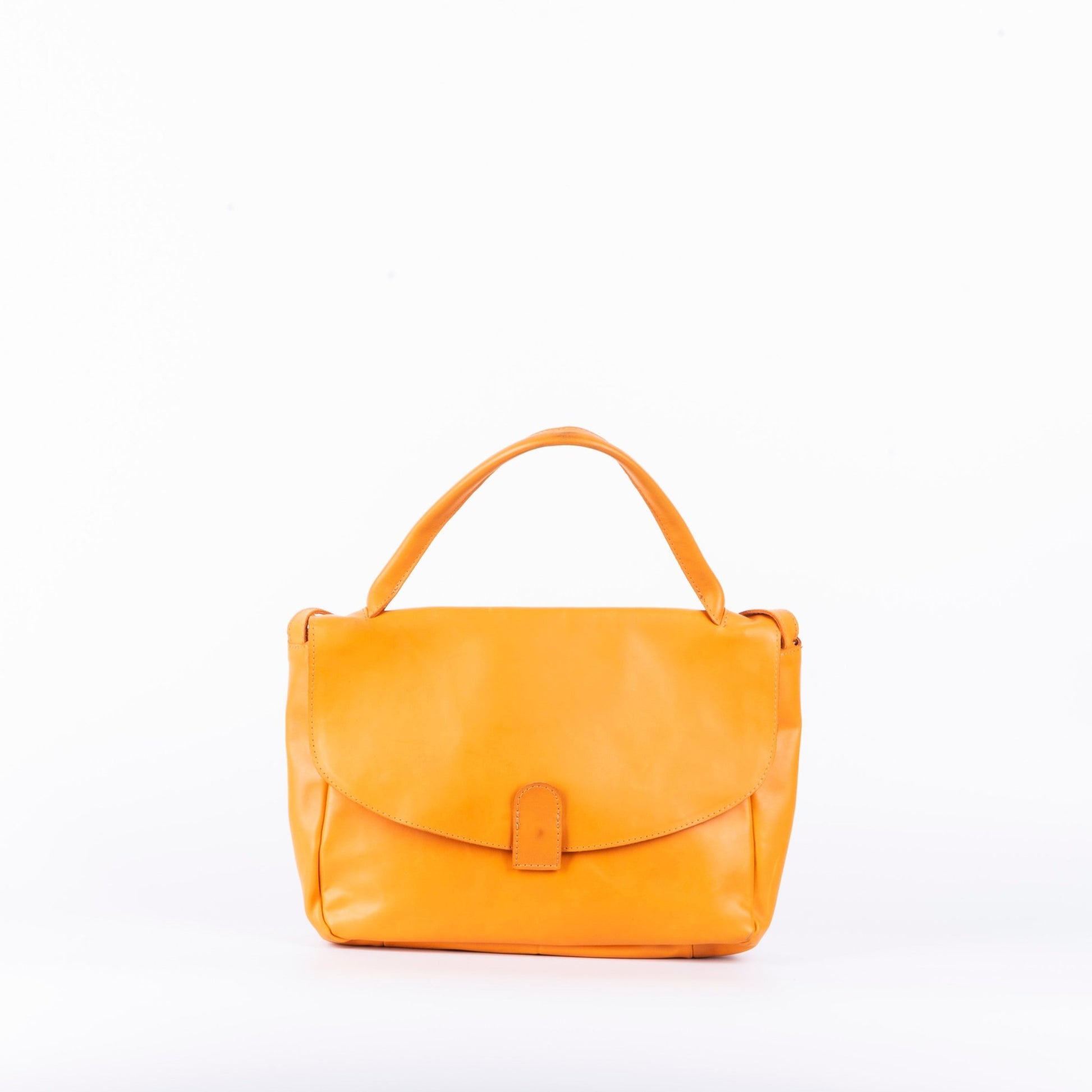 Celeste odessa mango - postina a tracolla in pelle arancione - Marta Ray