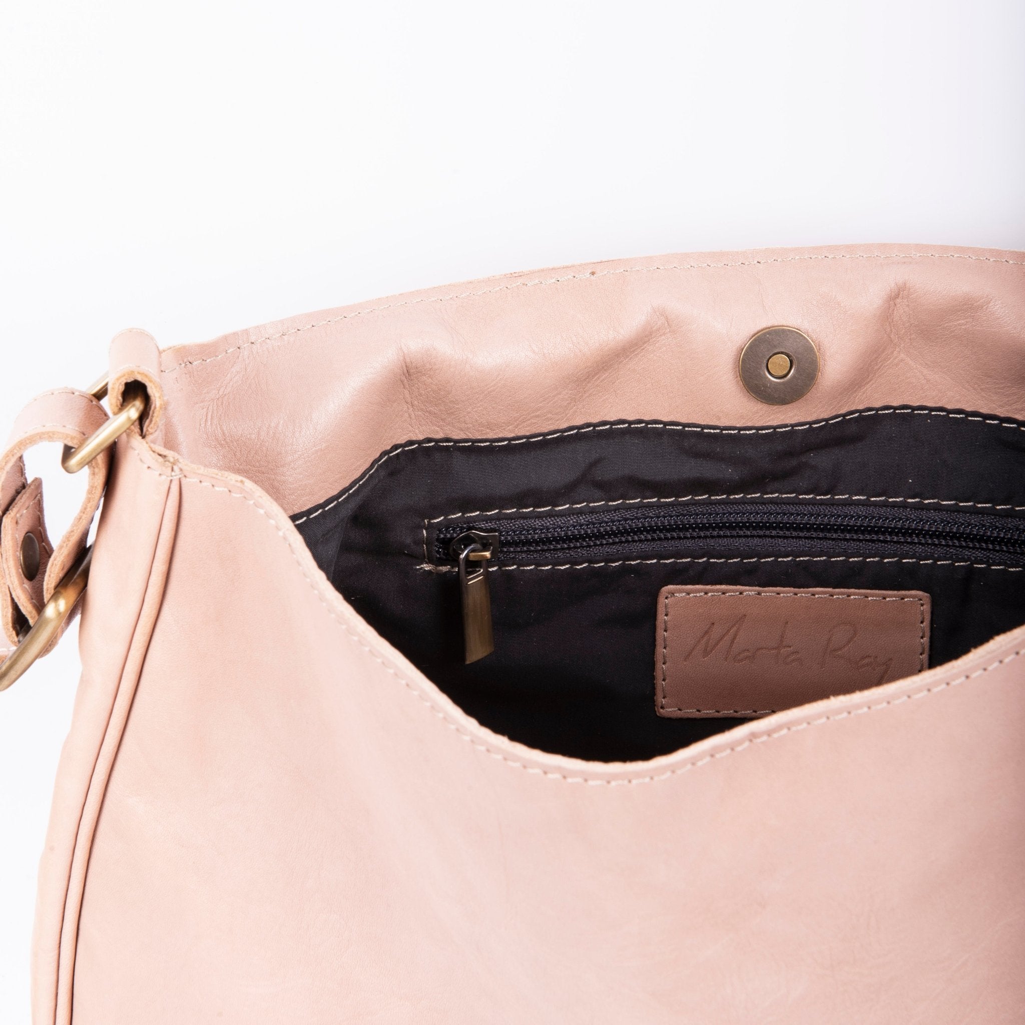 Charlie arpa bolivia corda - postina a tracolla in pelle beige - Marta Ray