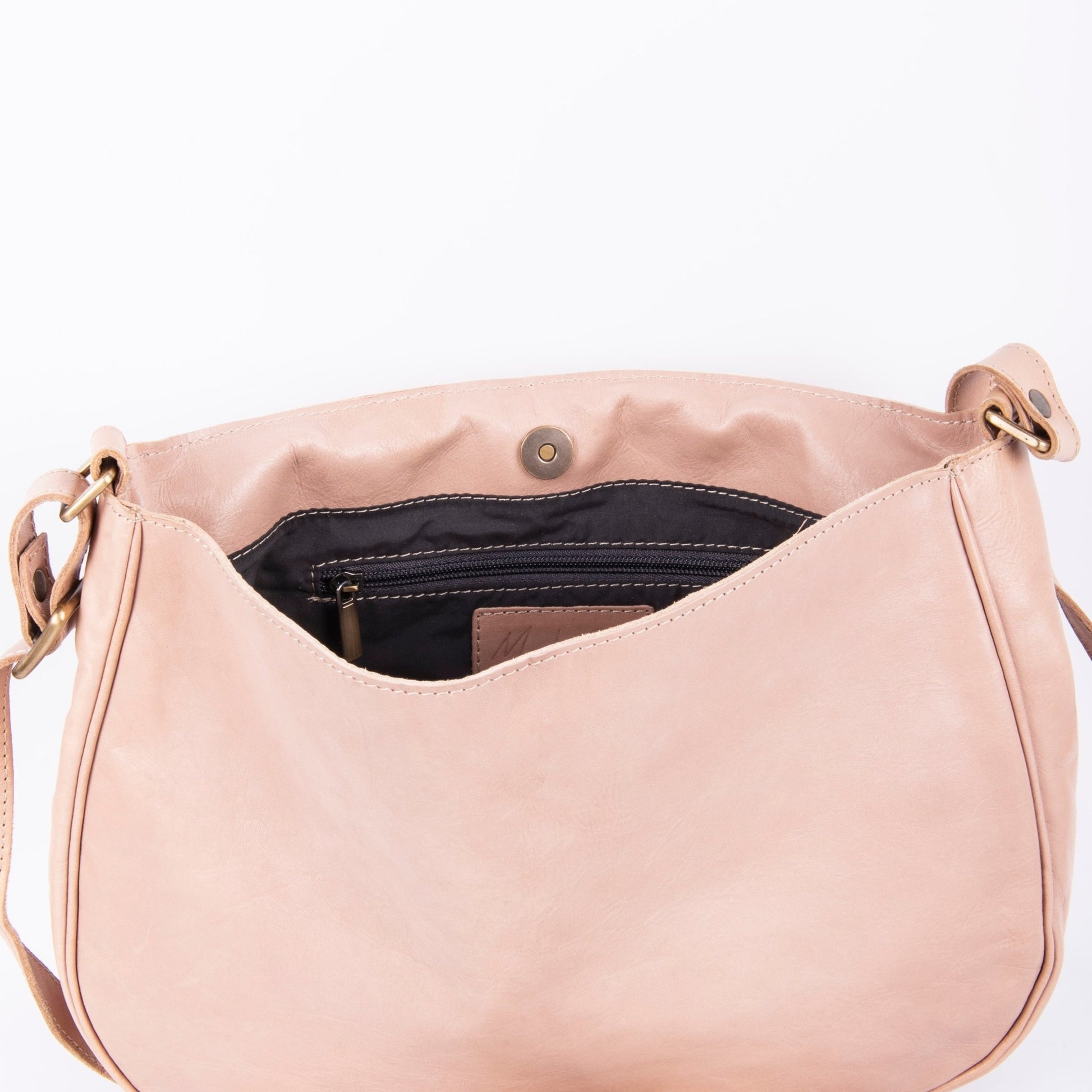 Charlie arpa bolivia corda - postina a tracolla in pelle beige - Marta Ray