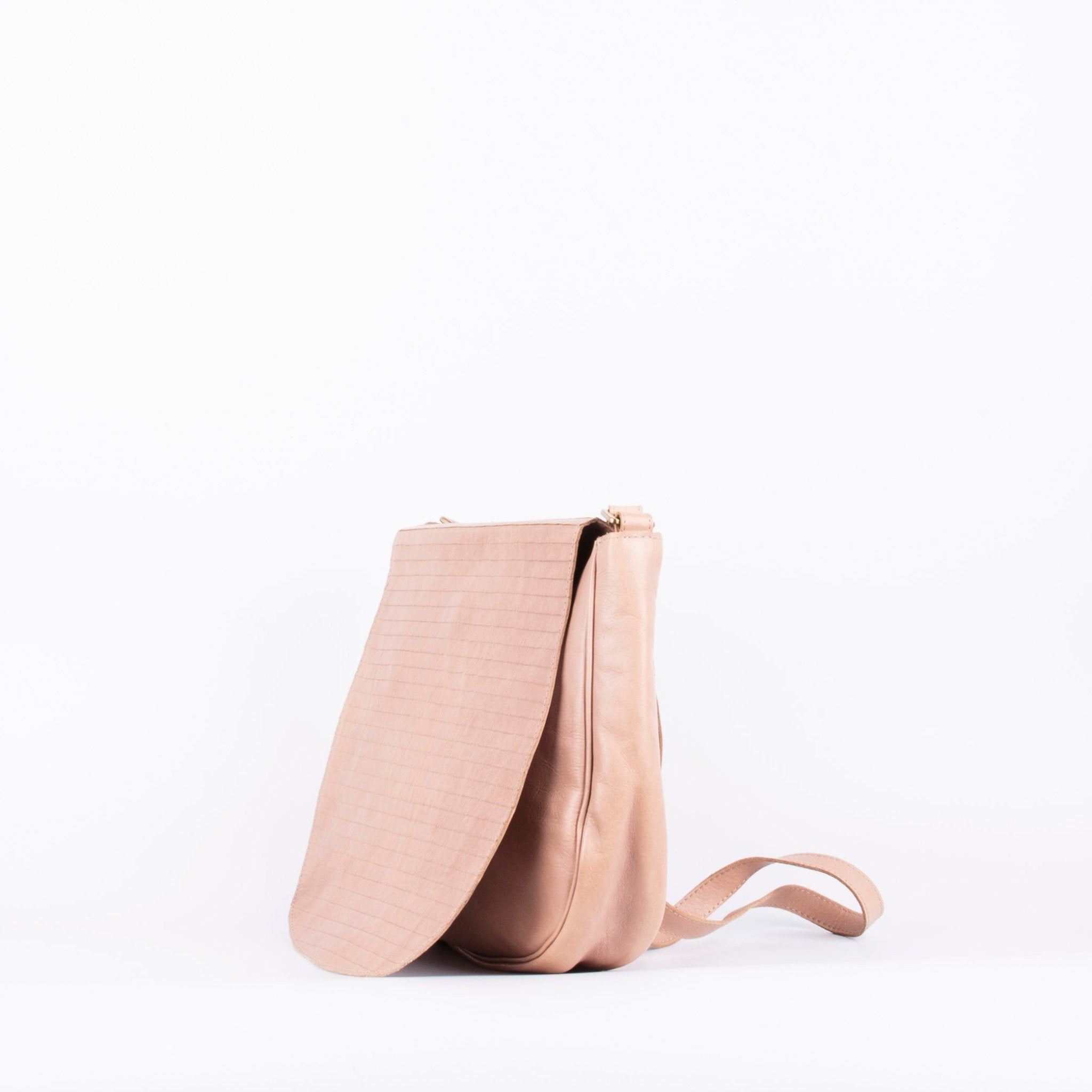 Charlie arpa bolivia corda - postina a tracolla in pelle beige - Marta Ray