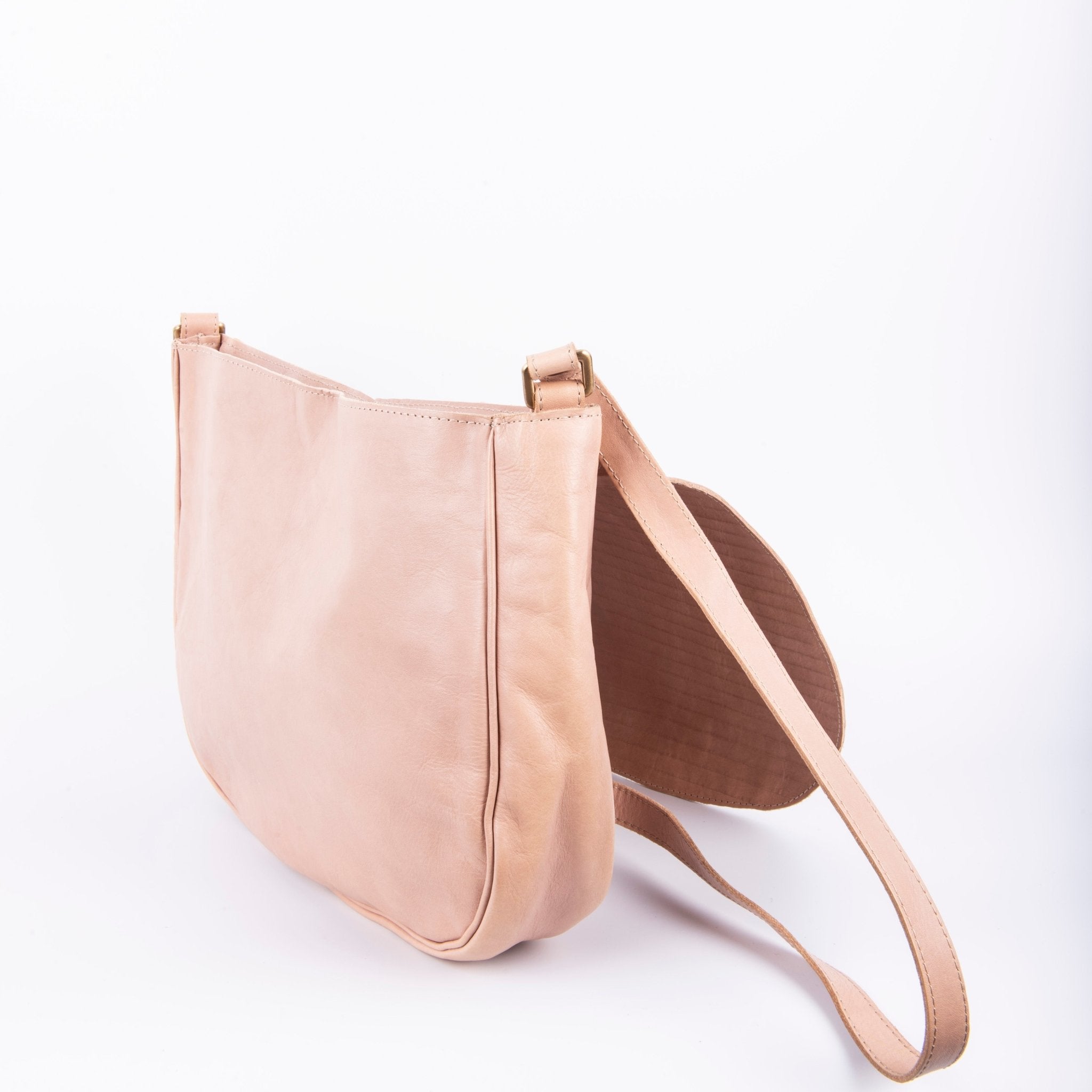 Charlie arpa bolivia corda - postina a tracolla in pelle beige - Marta Ray