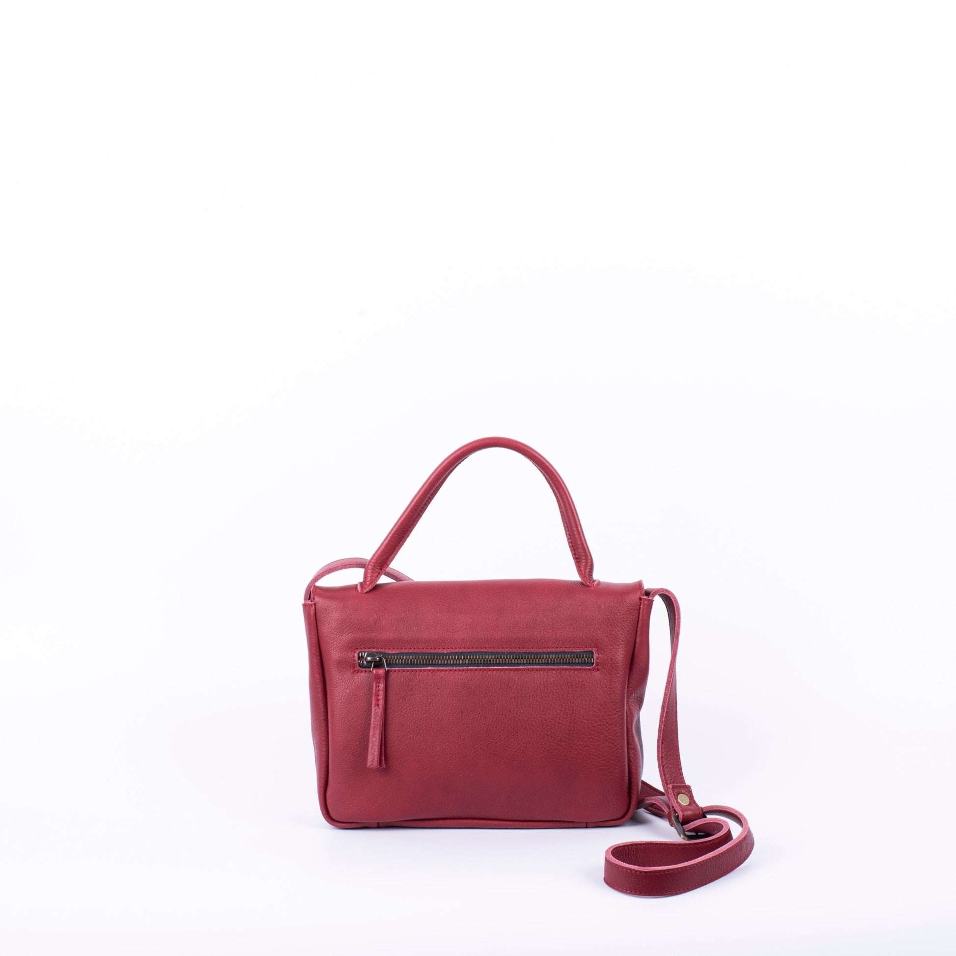 Chika mousse reverse rubino - postina a tracolla in pelle rossa - Marta Ray