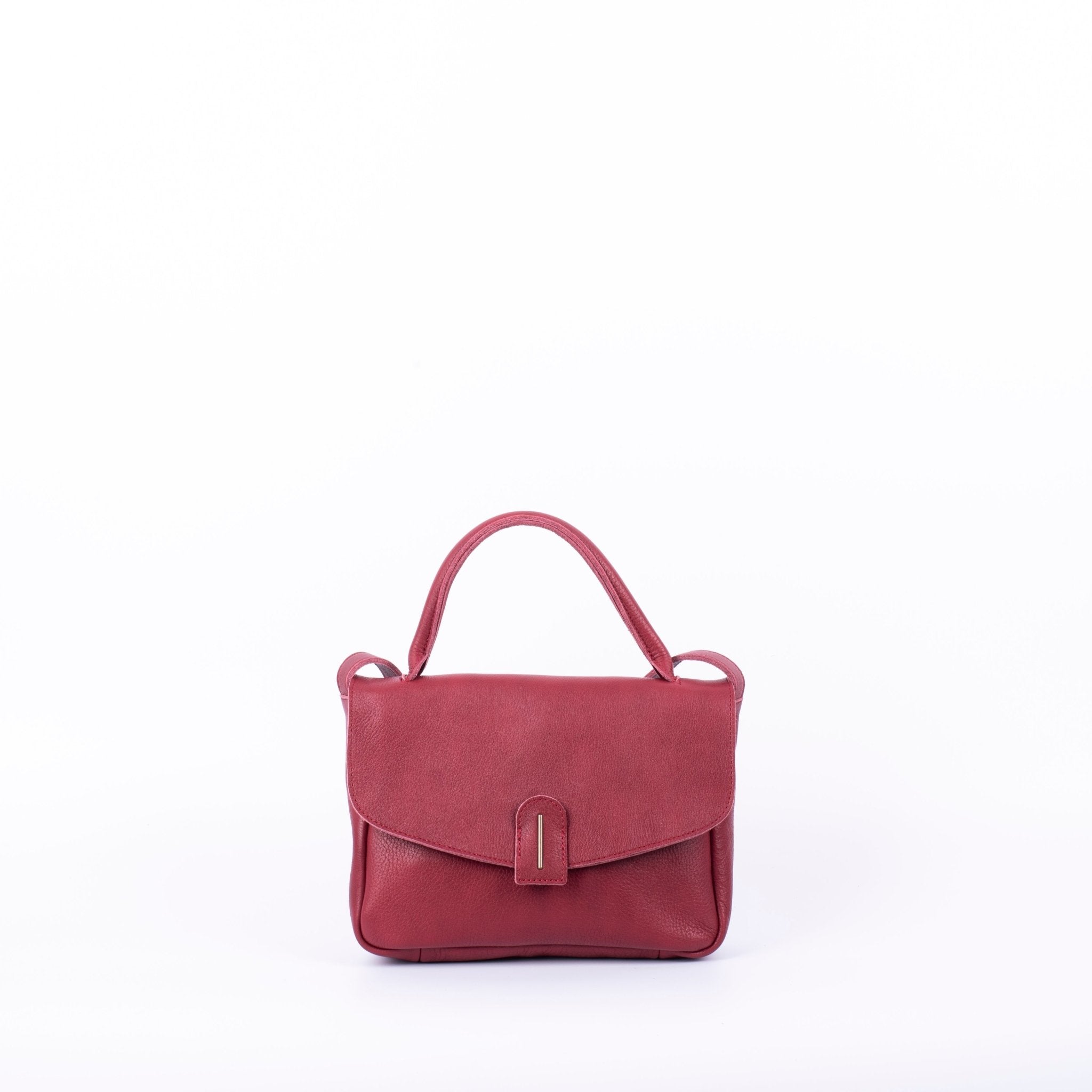 Chika mousse reverse rubino - postina a tracolla in pelle rossa - Marta Ray