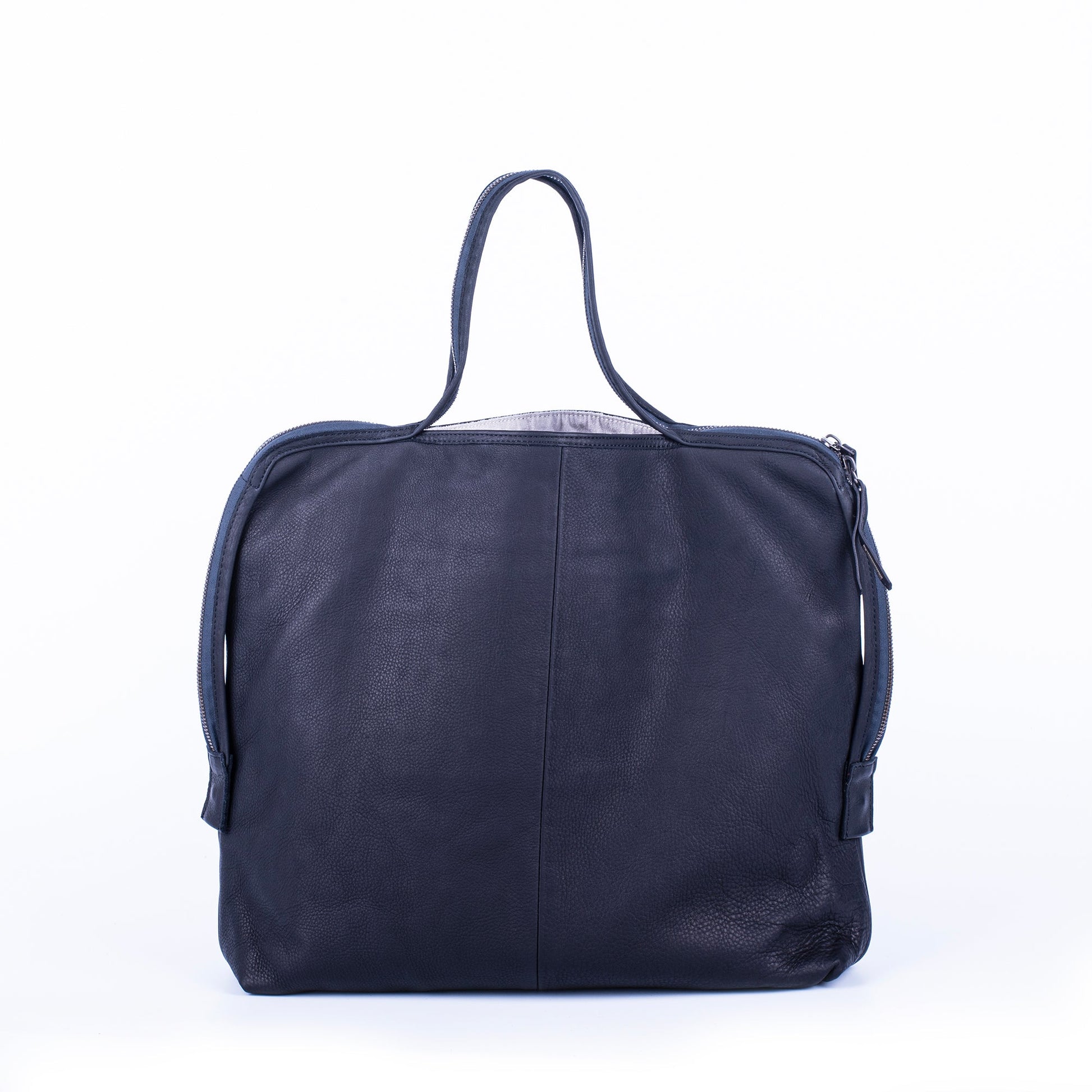 Clara martellata nera - borsa a mano in pelle nera - Marta Ray