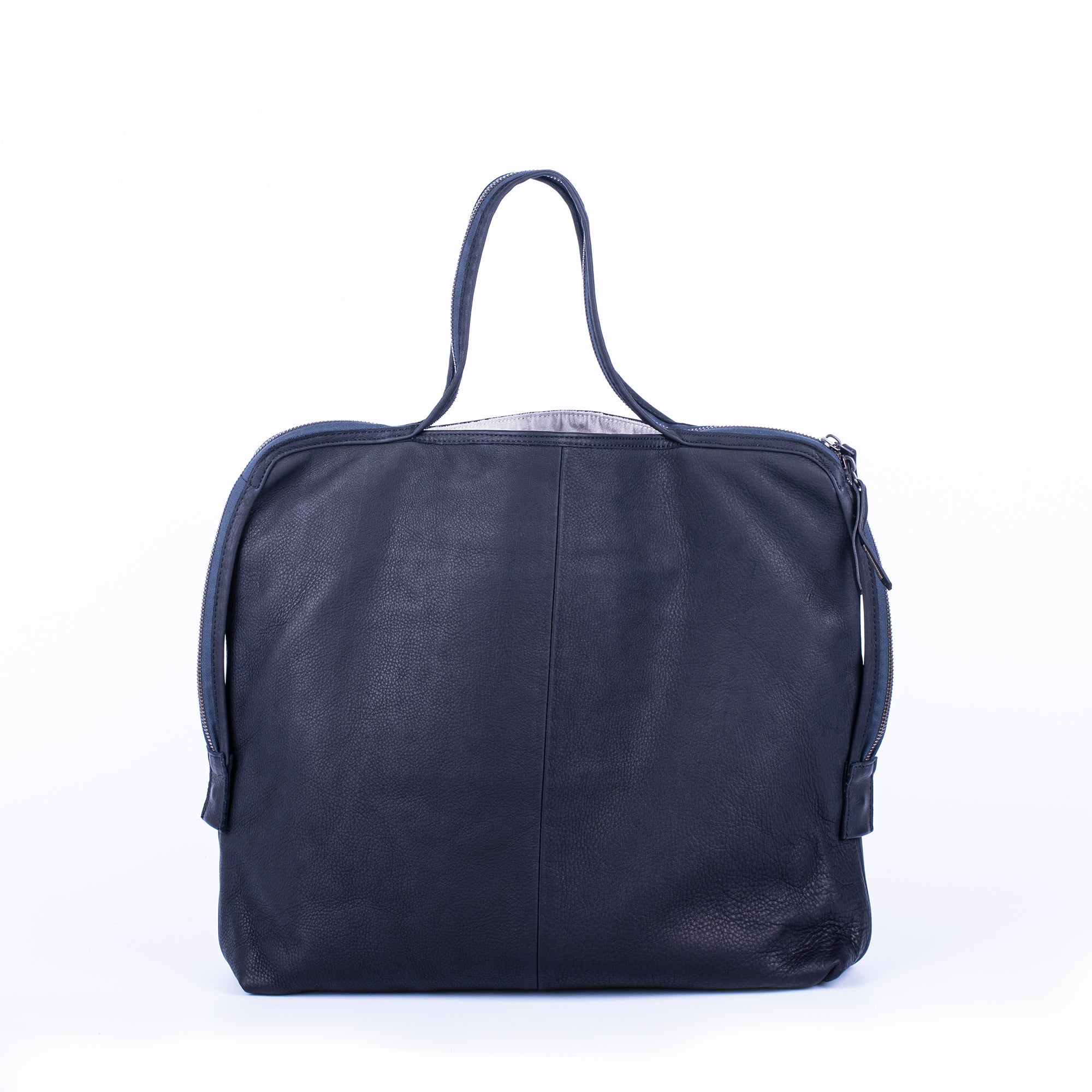 Clara martellata nera - borsa a mano in pelle nera - Marta Ray