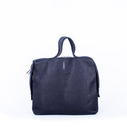 Clara martellata nera - borsa a mano in pelle nera - Marta Ray