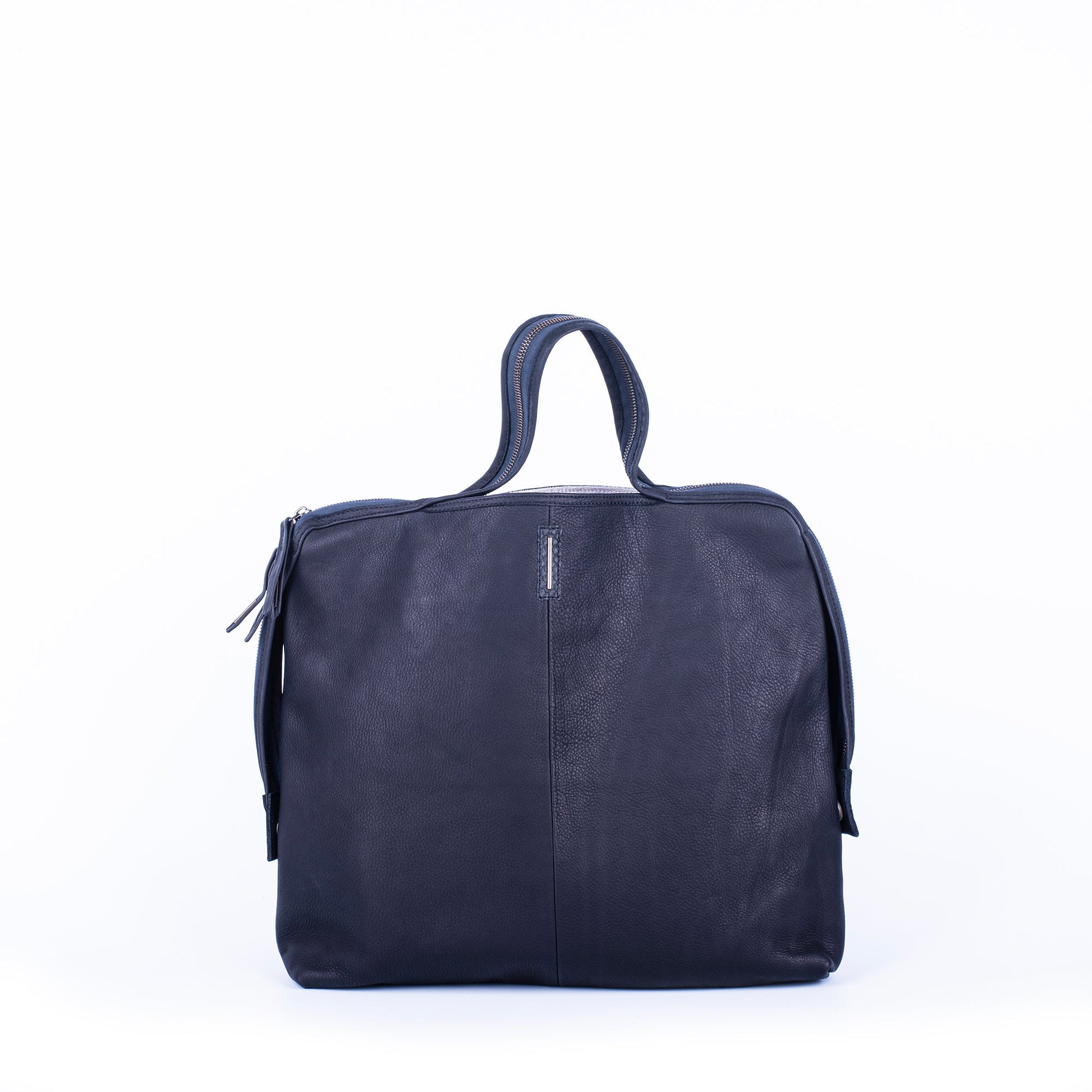 Clara martellata nera - borsa a mano in pelle nera - Marta Ray
