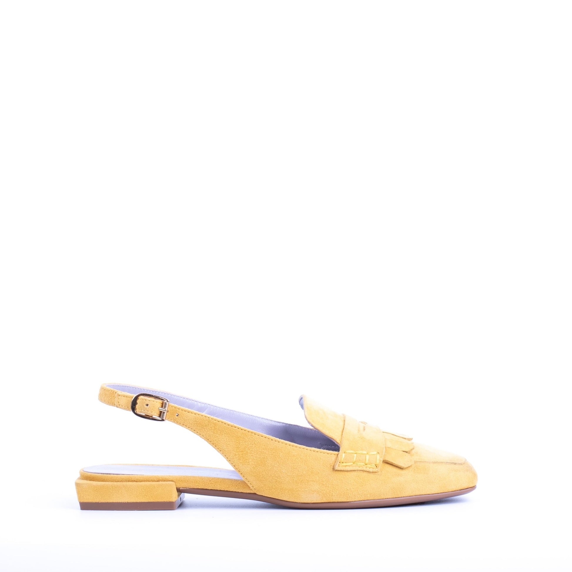Closet DT 374 - sandalo a mocassino in camoscio giallo - Marta Ray