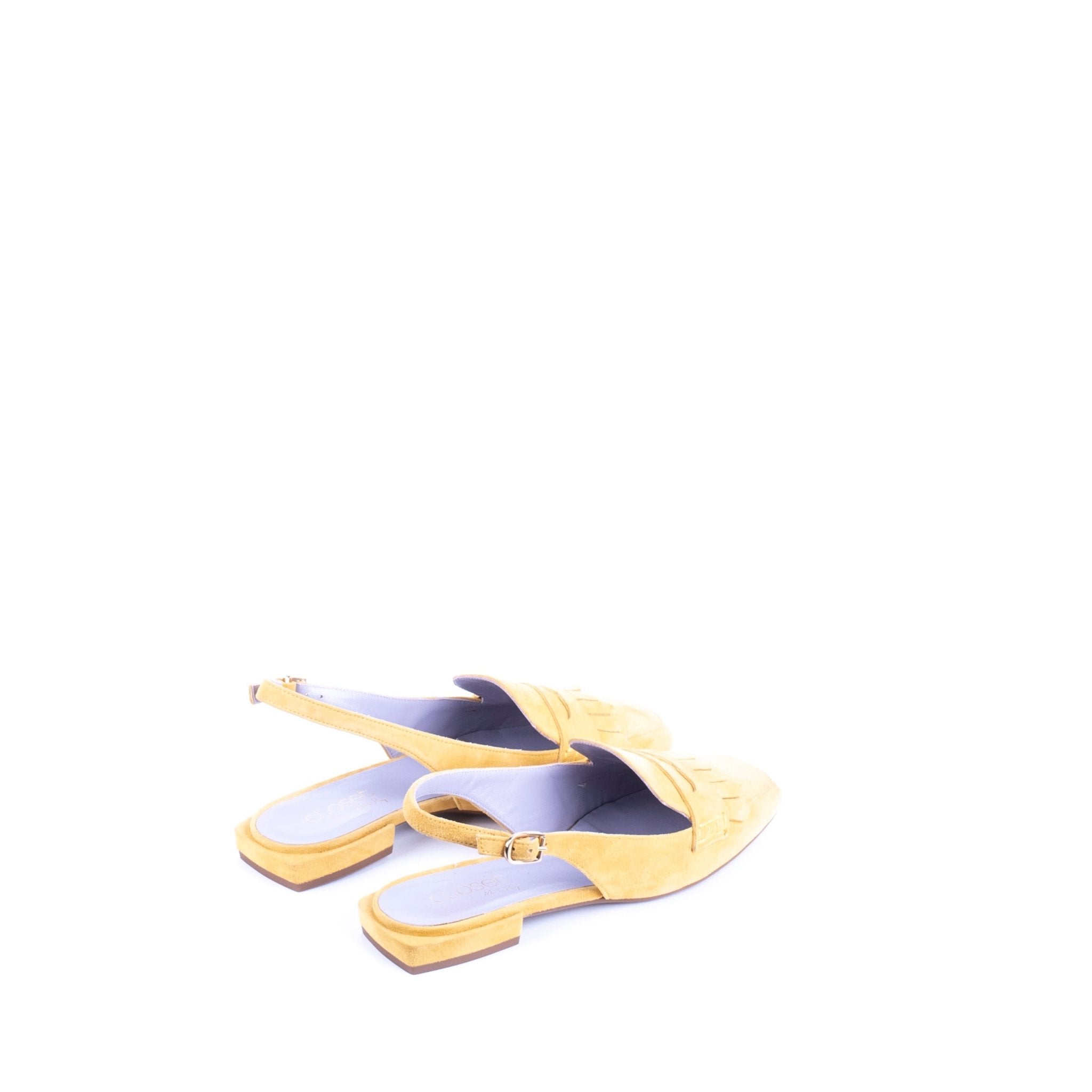 Closet DT 374 - sandalo a mocassino in camoscio giallo - Marta Ray