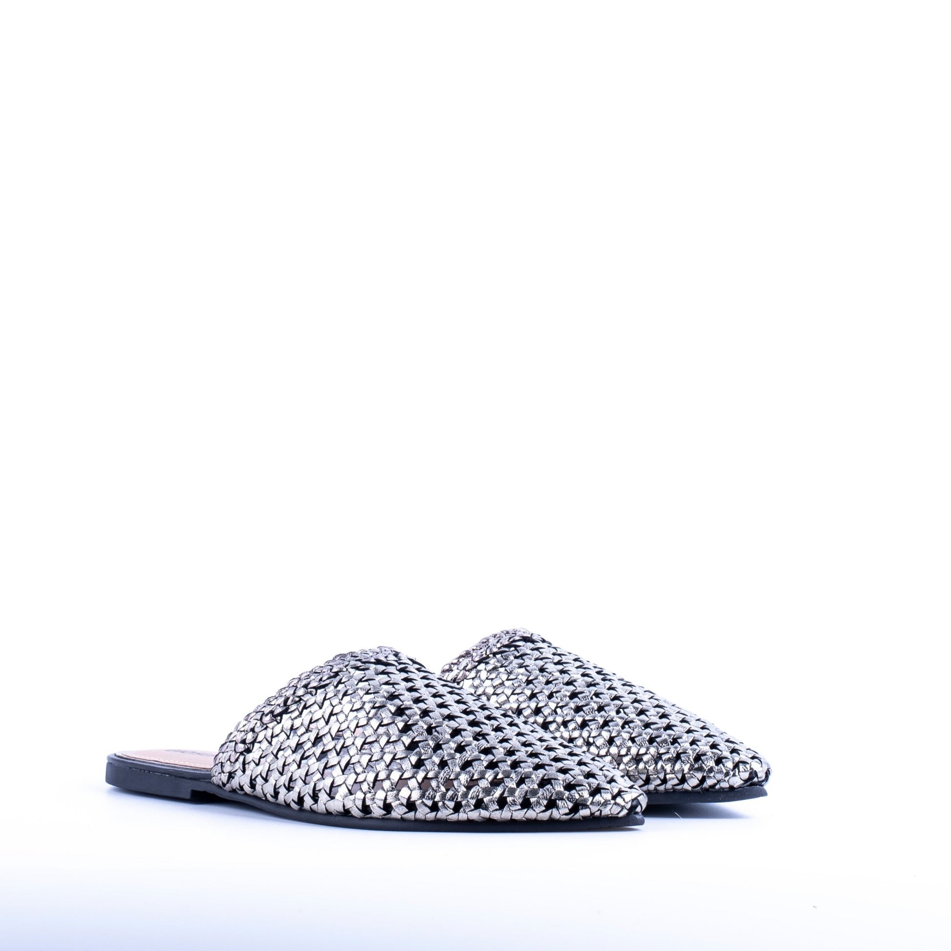 Closet GIO49085 - ciabattina in pelle argentata - Marta Ray