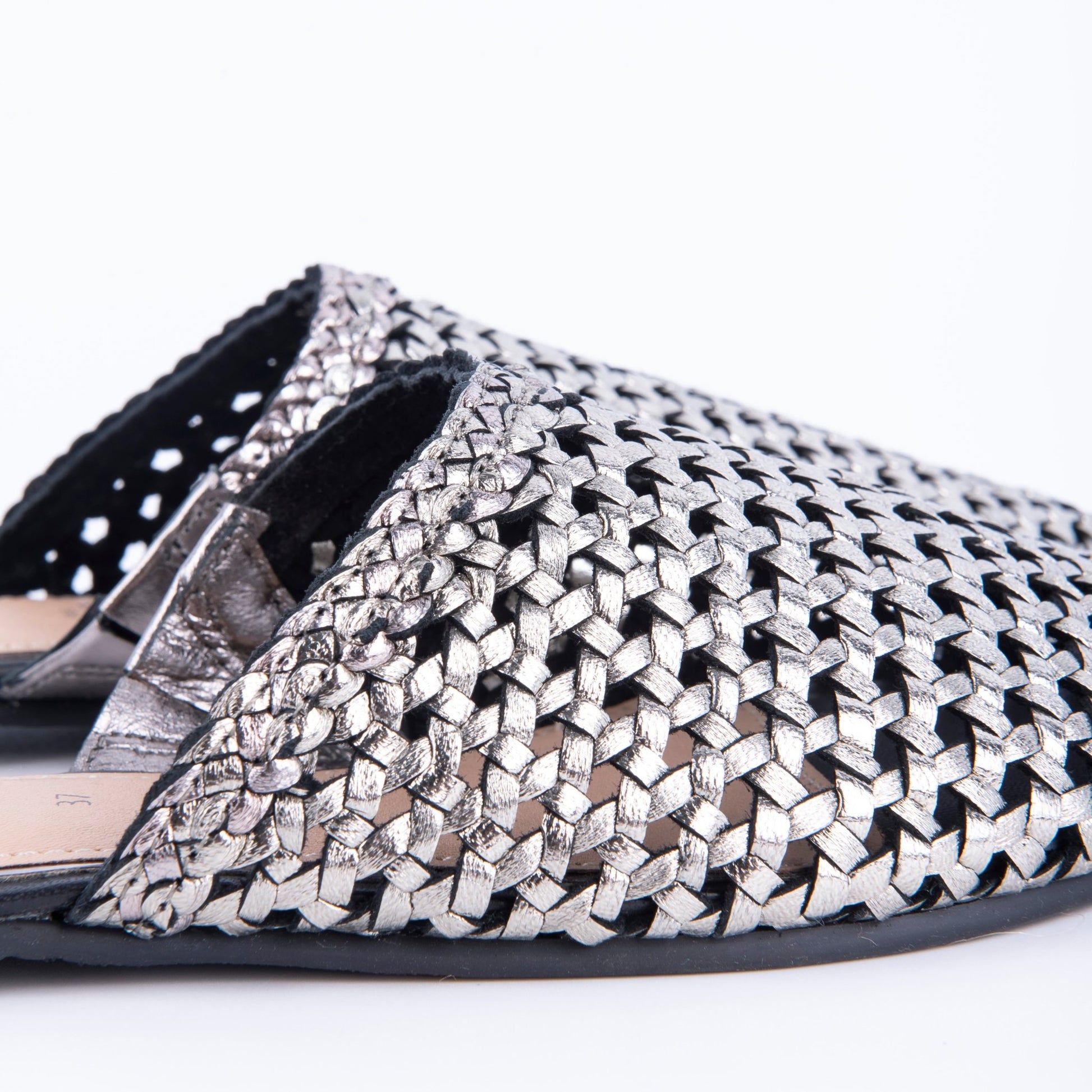 Closet GIO49085 - ciabattina in pelle argentata - Marta Ray