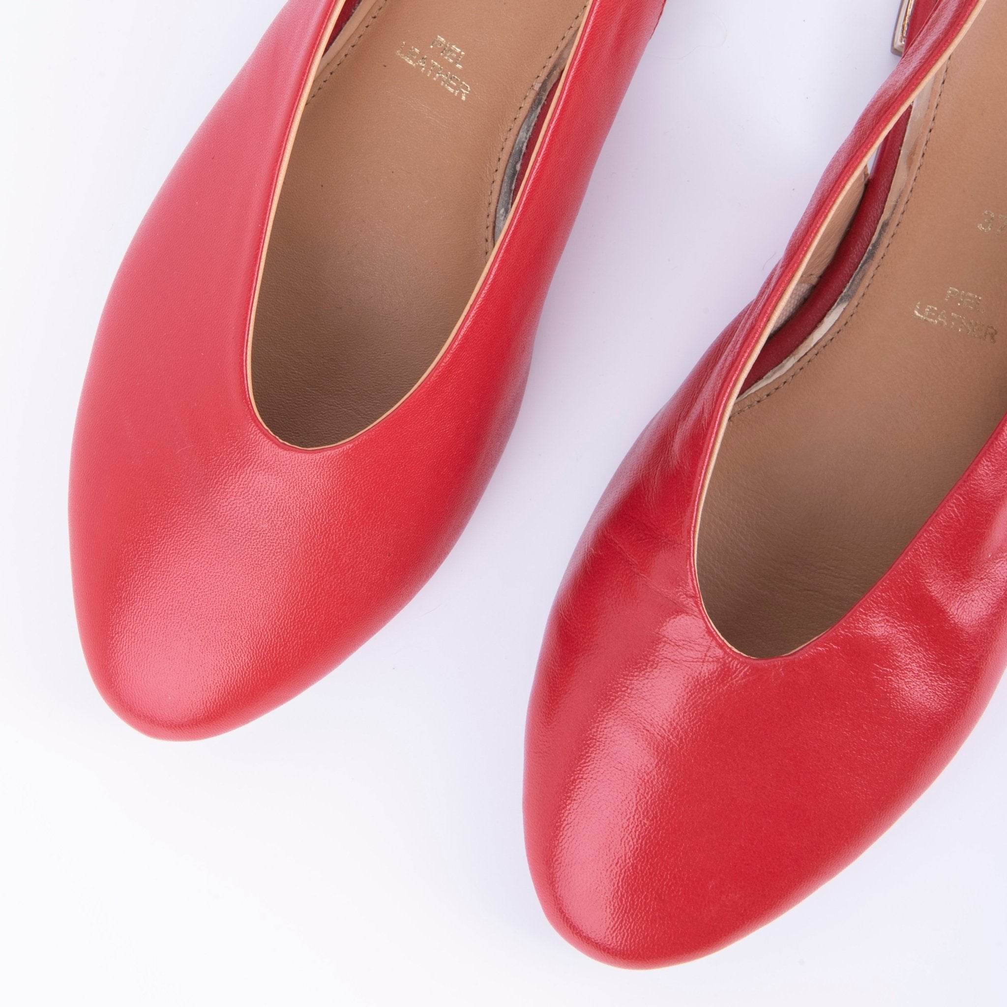 Closet GIO49159 - sandalo modello chanel in pelle rossa - Marta Ray
