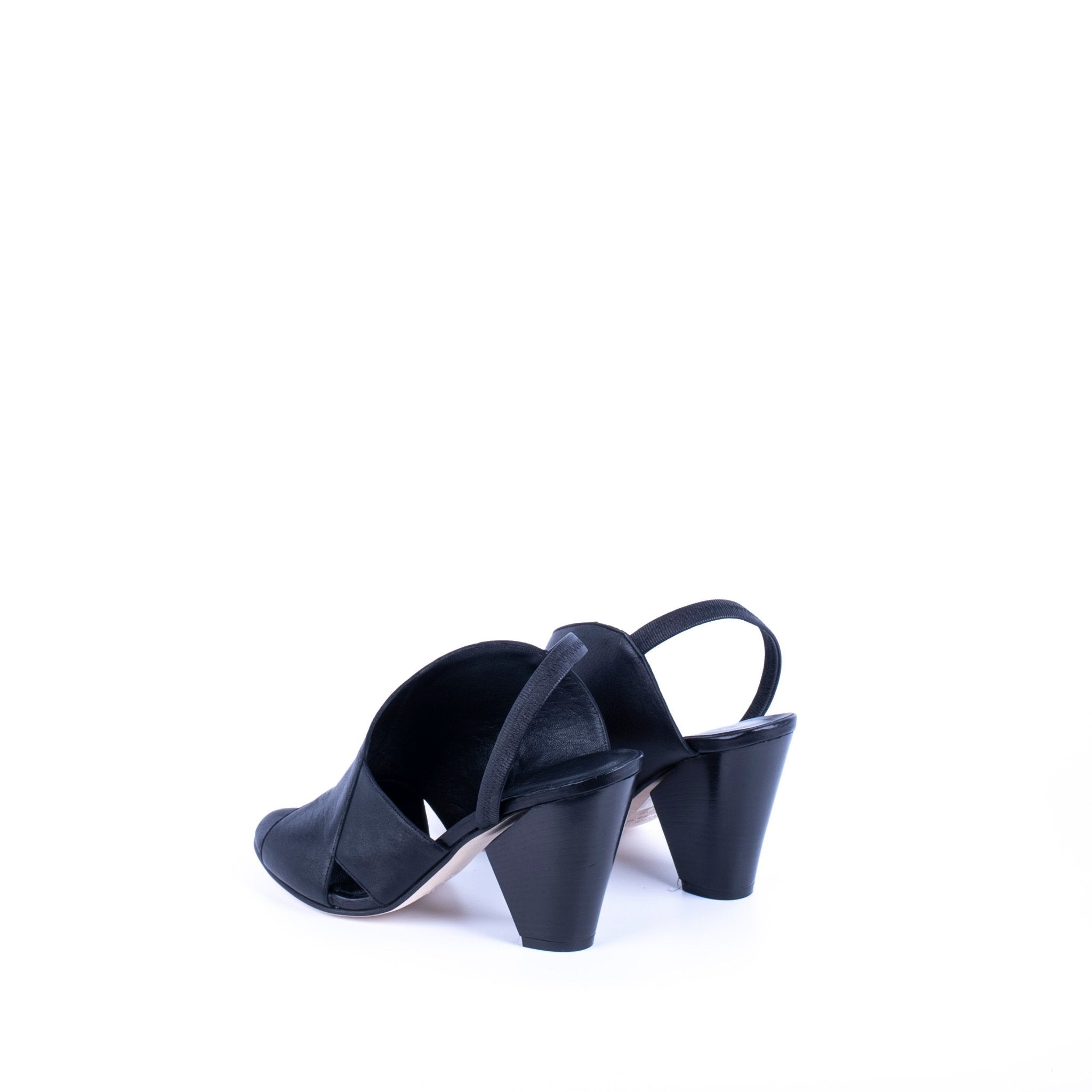 Closet TP FUTURA 3 - sandalo fasciante in pelle nera - Marta Ray