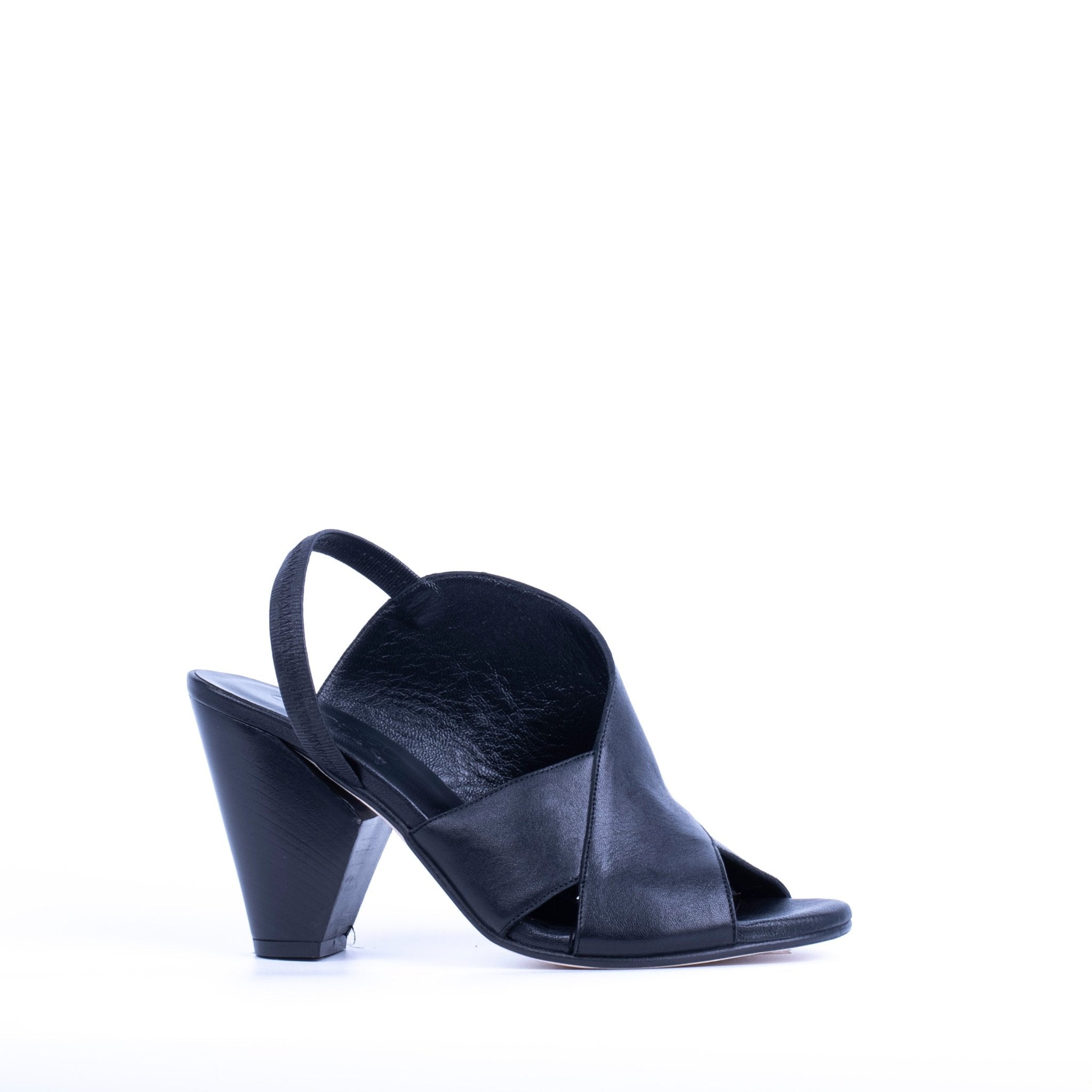 Closet TP FUTURA 3 - sandalo fasciante in pelle nera - Marta Ray