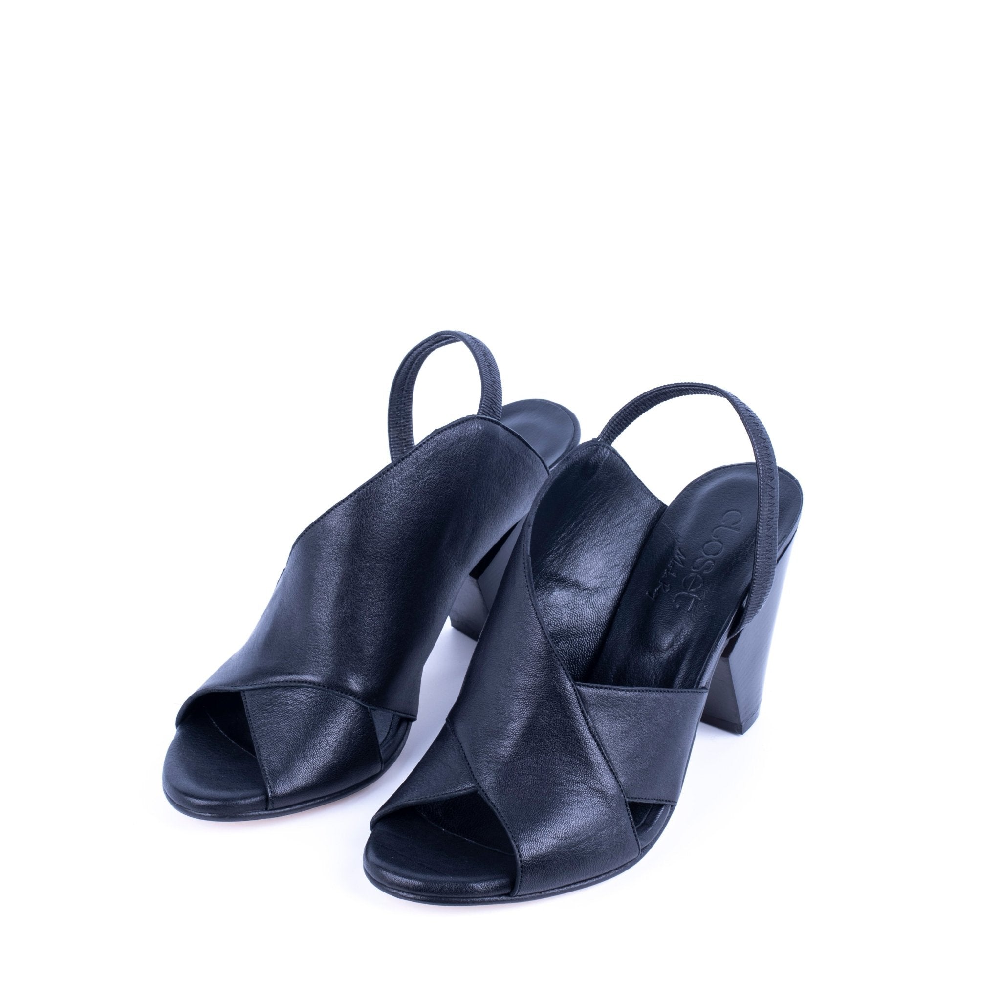 Closet TP FUTURA 3 - sandalo fasciante in pelle nera - Marta Ray