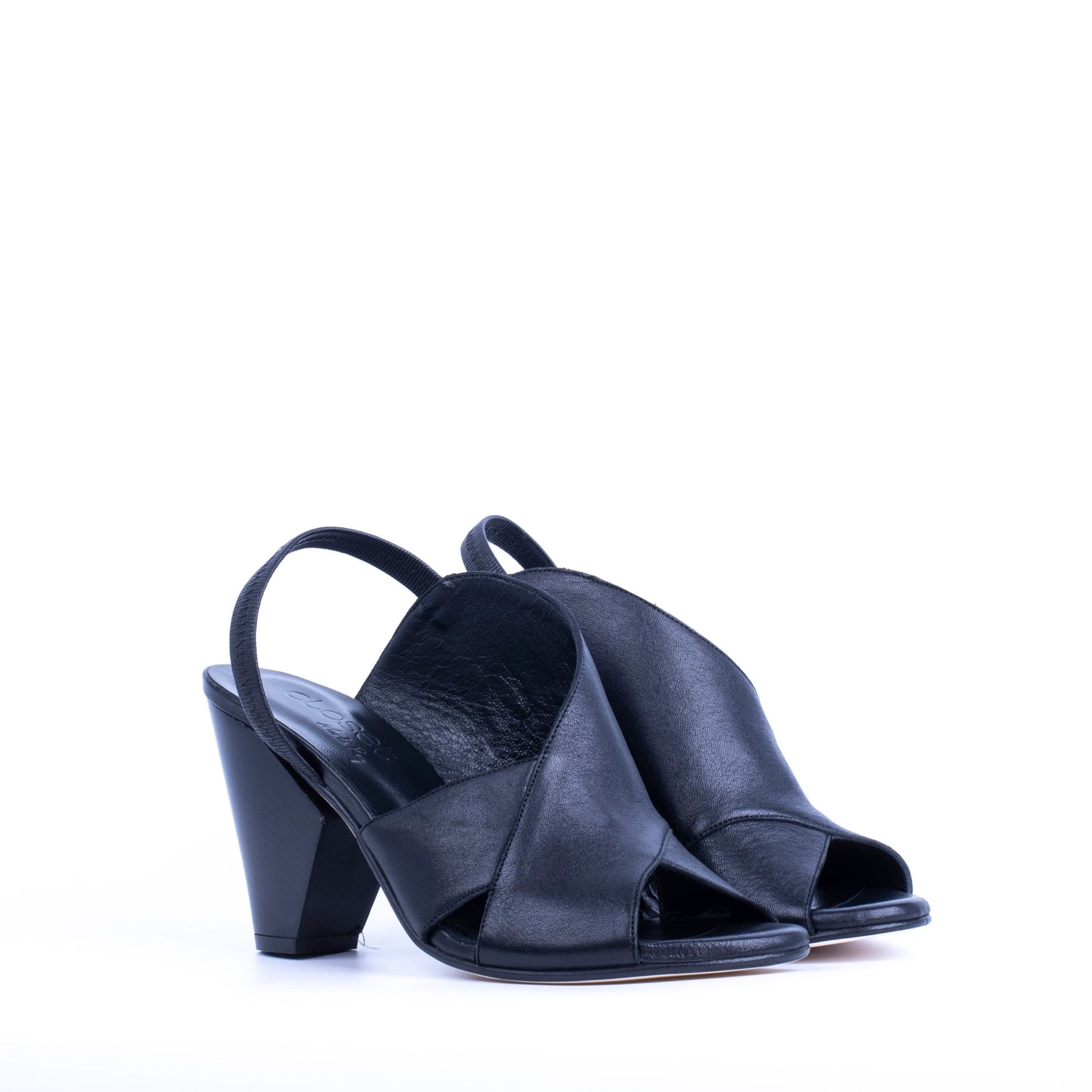Closet TP FUTURA 3 - sandalo fasciante in pelle nera - Marta Ray