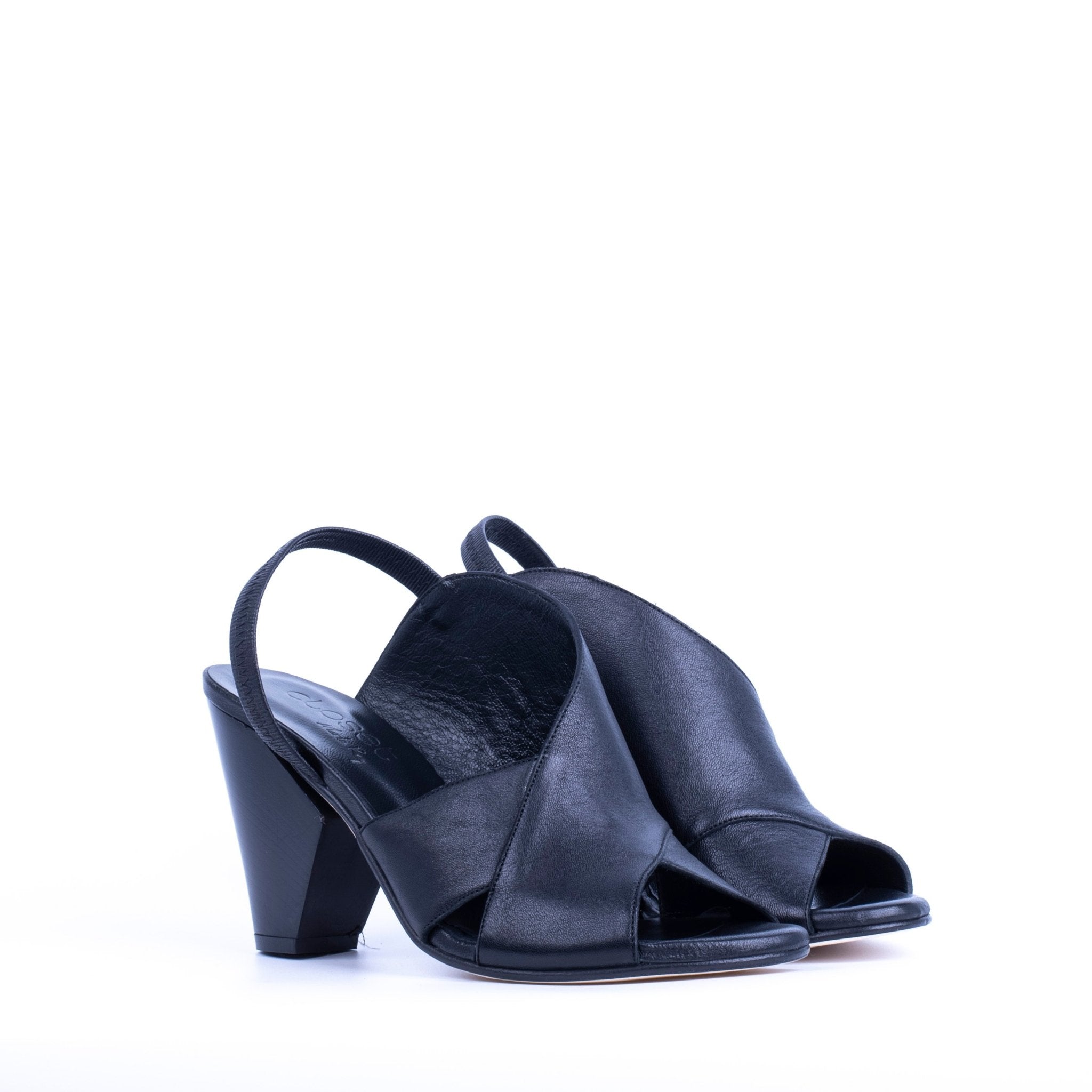 Closet TP FUTURA 3 - sandalo fasciante in pelle nera - Marta Ray