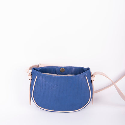 Daisy spighetta blu + cuoio nude - Marta Ray