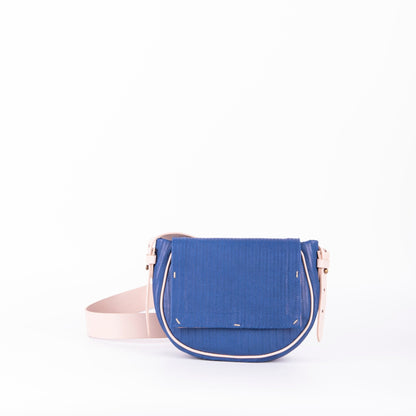 Daisy spighetta blu + cuoio nude - Marta Ray