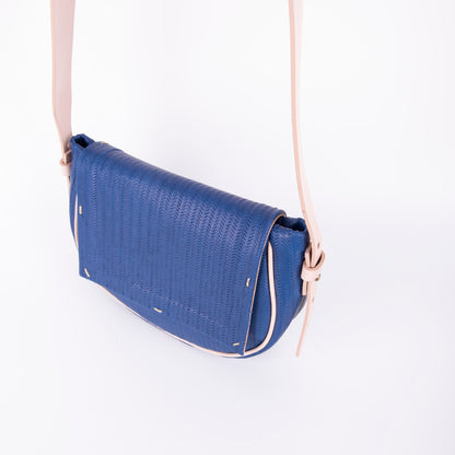 Daisy spighetta blu + cuoio nude - Marta Ray
