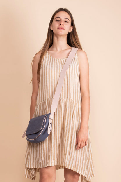 Daisy spighetta crepuscolo + cuoio nude - Marta Ray