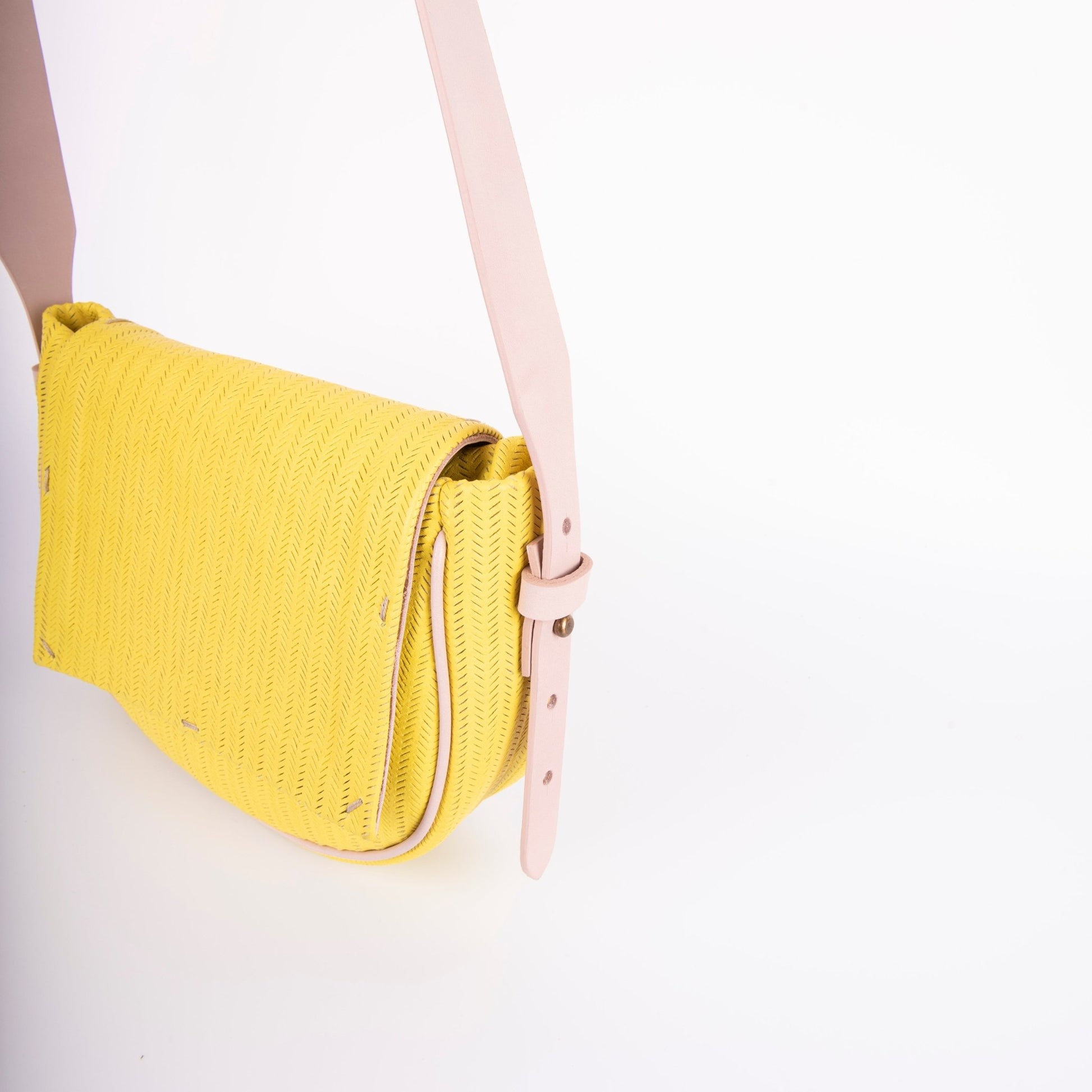 Daisy spighetta giallo + cuoio nude - Marta Ray