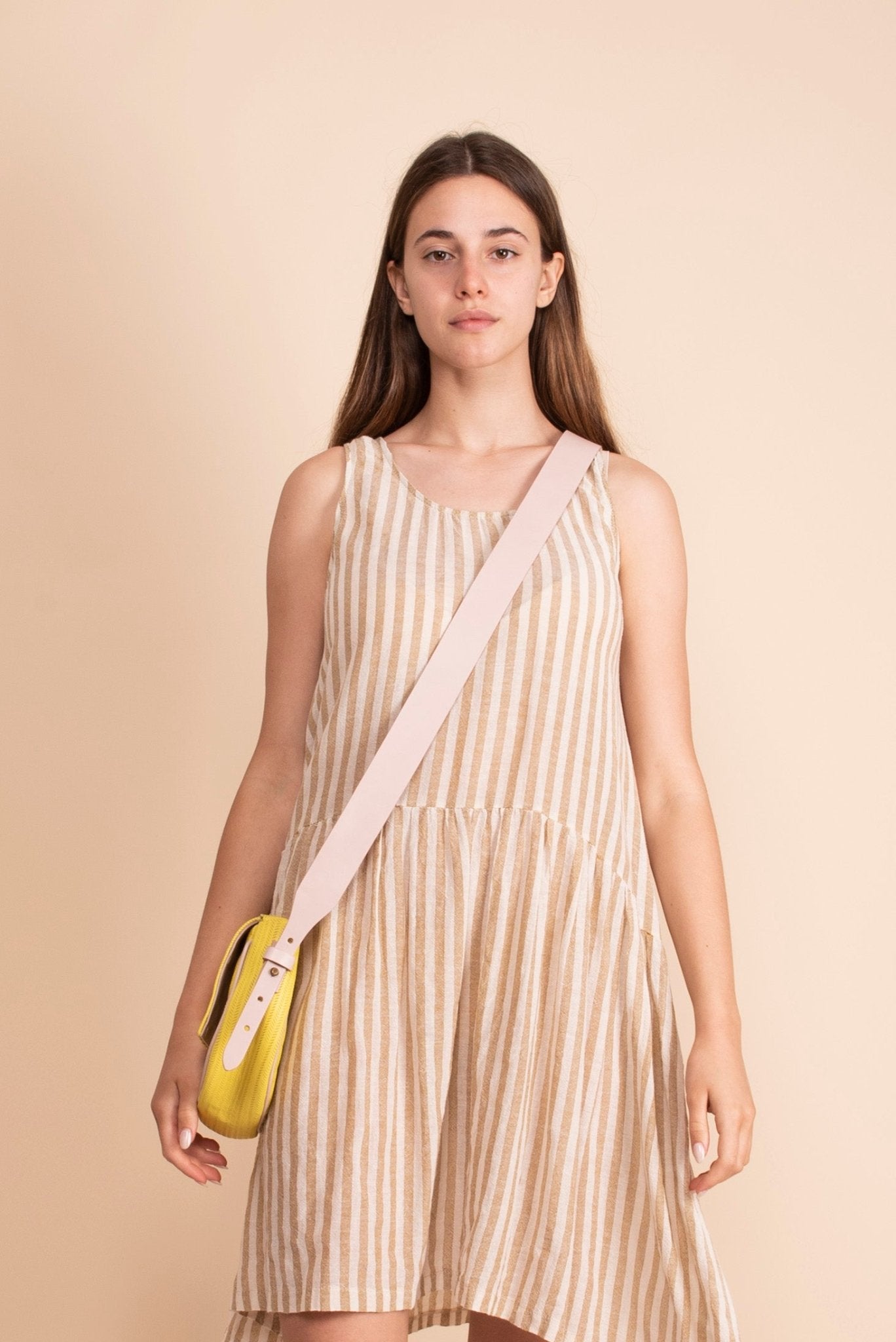 Daisy spighetta giallo + cuoio nude - Marta Ray