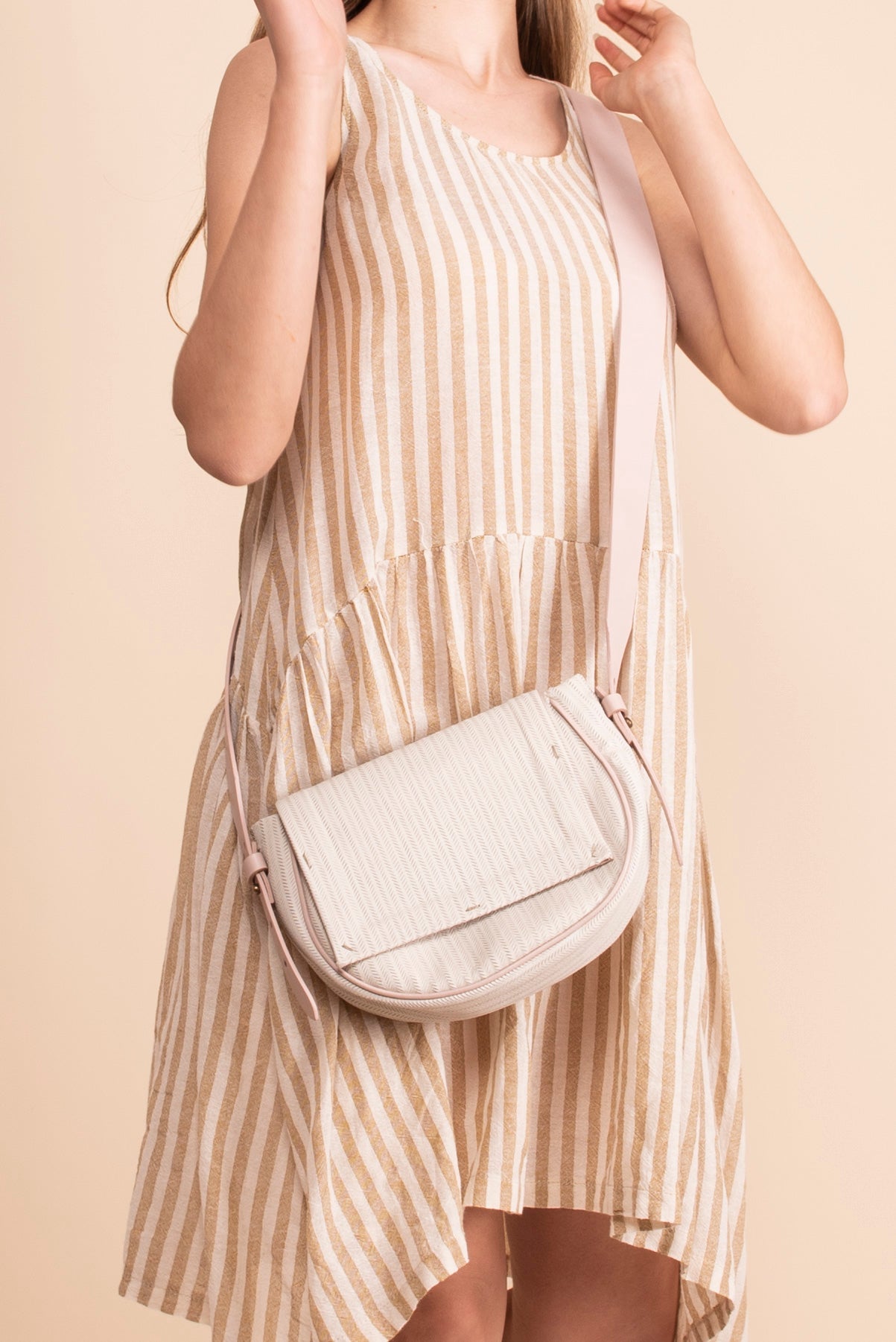 Daisy spighetta latte + cuoio nude - Marta Ray
