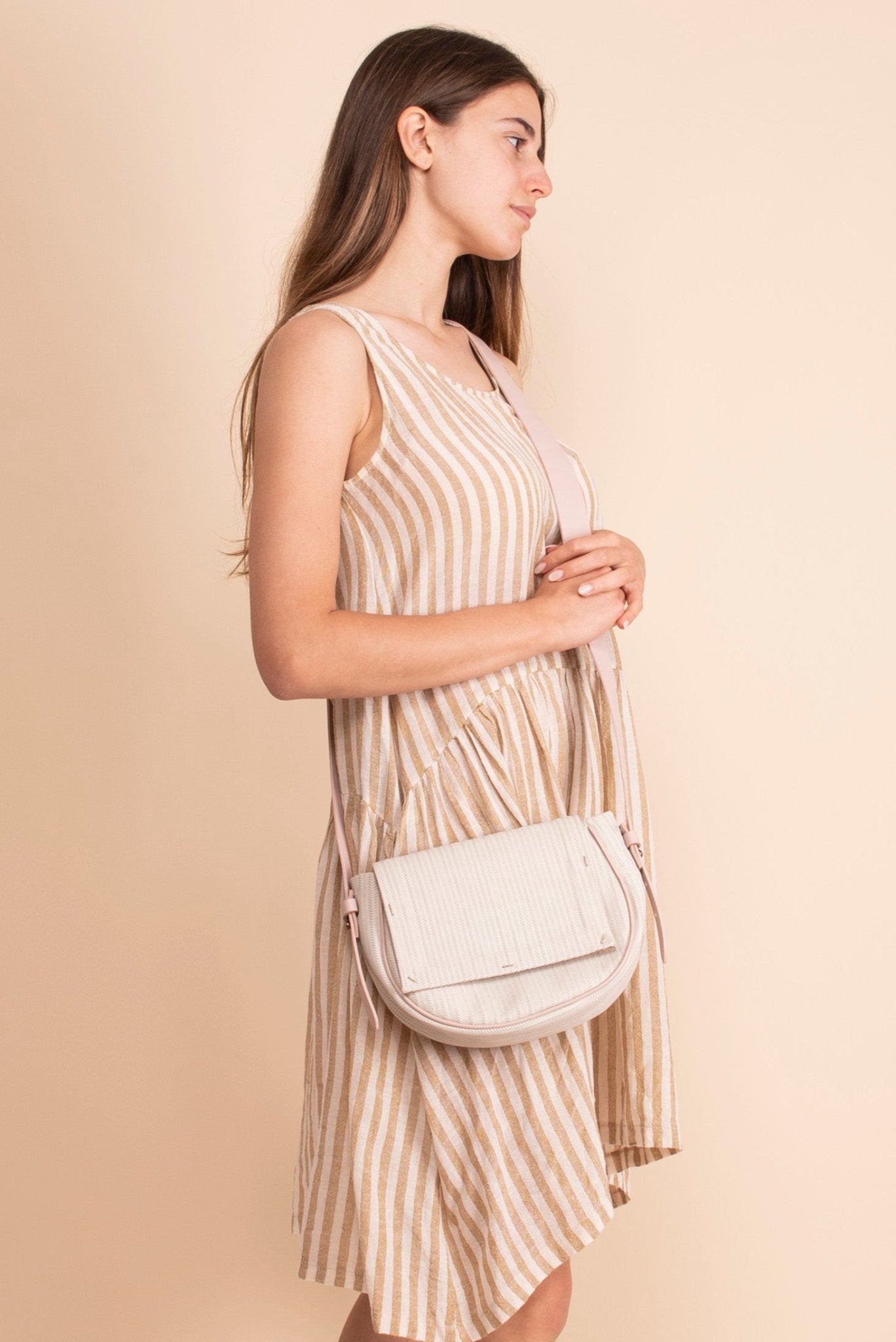 Daisy spighetta latte + cuoio nude - Marta Ray