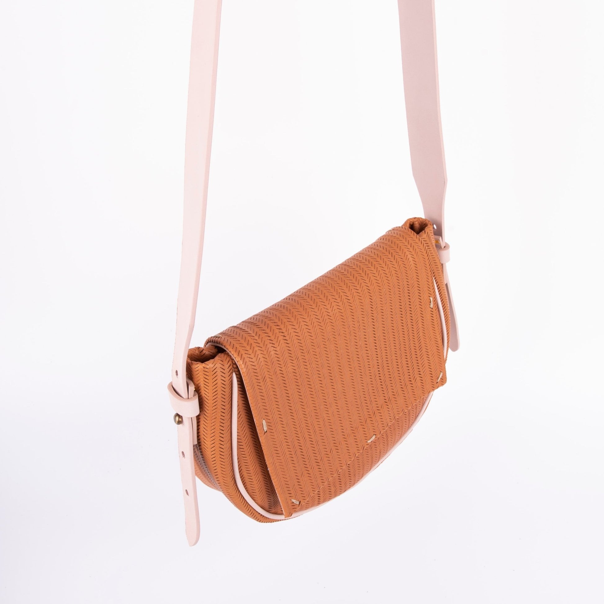 Daisy spighetta mattone + cuoio nude - Marta Ray