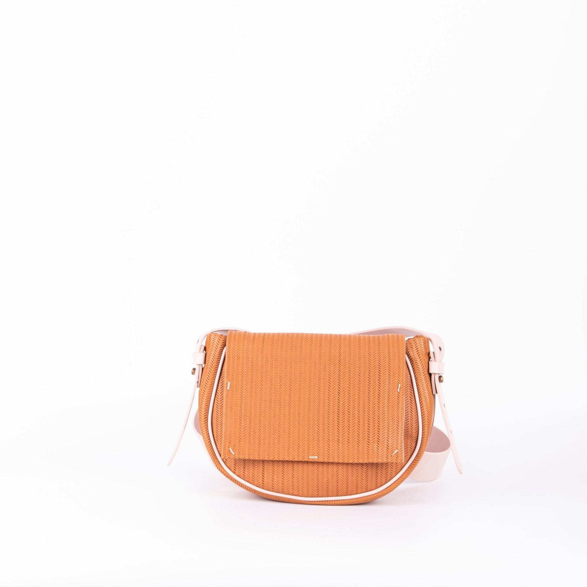 Daisy spighetta mattone + cuoio nude - Marta Ray