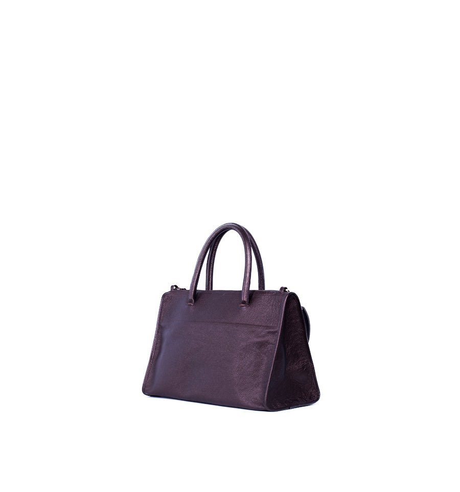 Diane pegaso metallizzata bronzo - borsa grande in pelle bronzo - Marta Ray