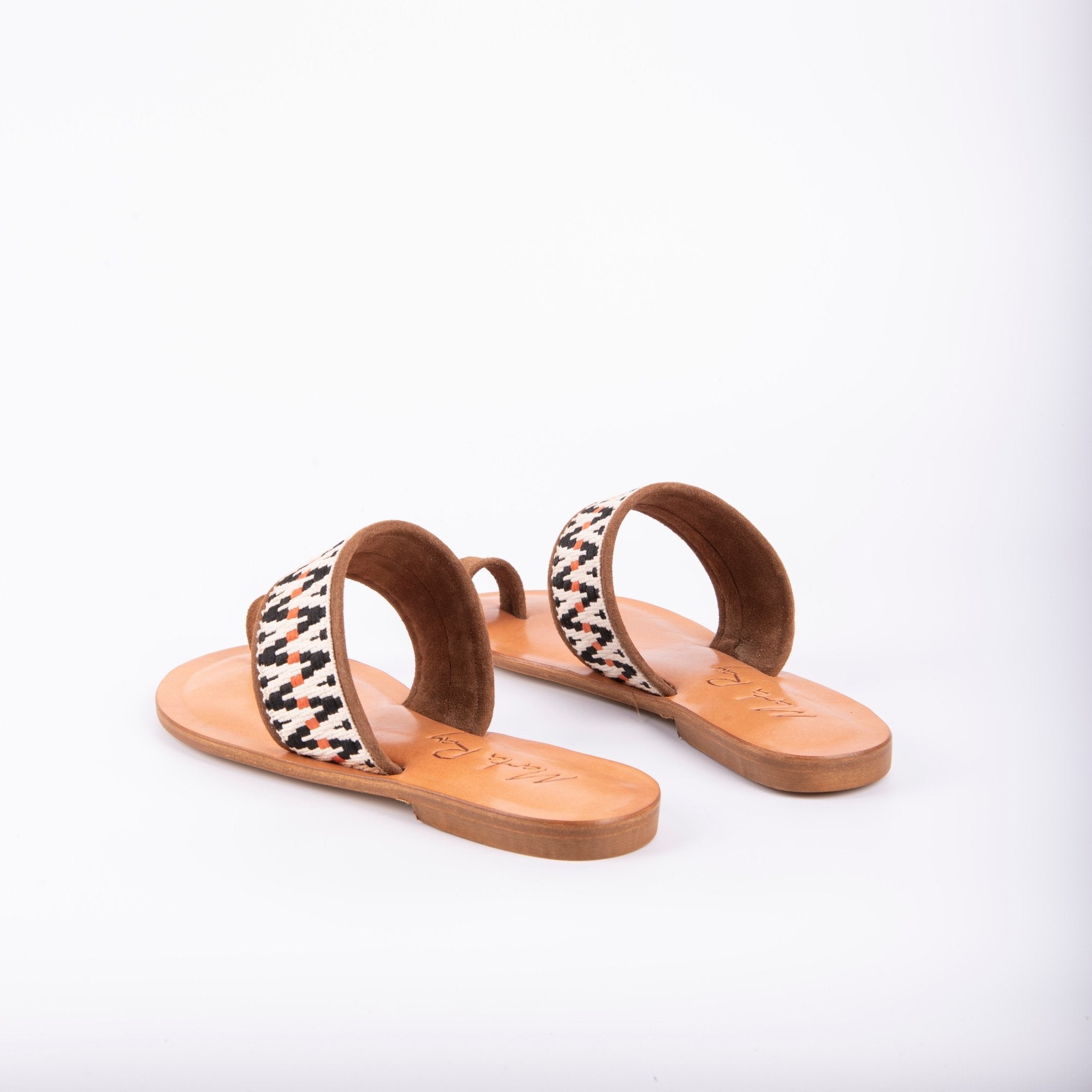 Dija camoscio+nastro boho cuoio - Marta Ray