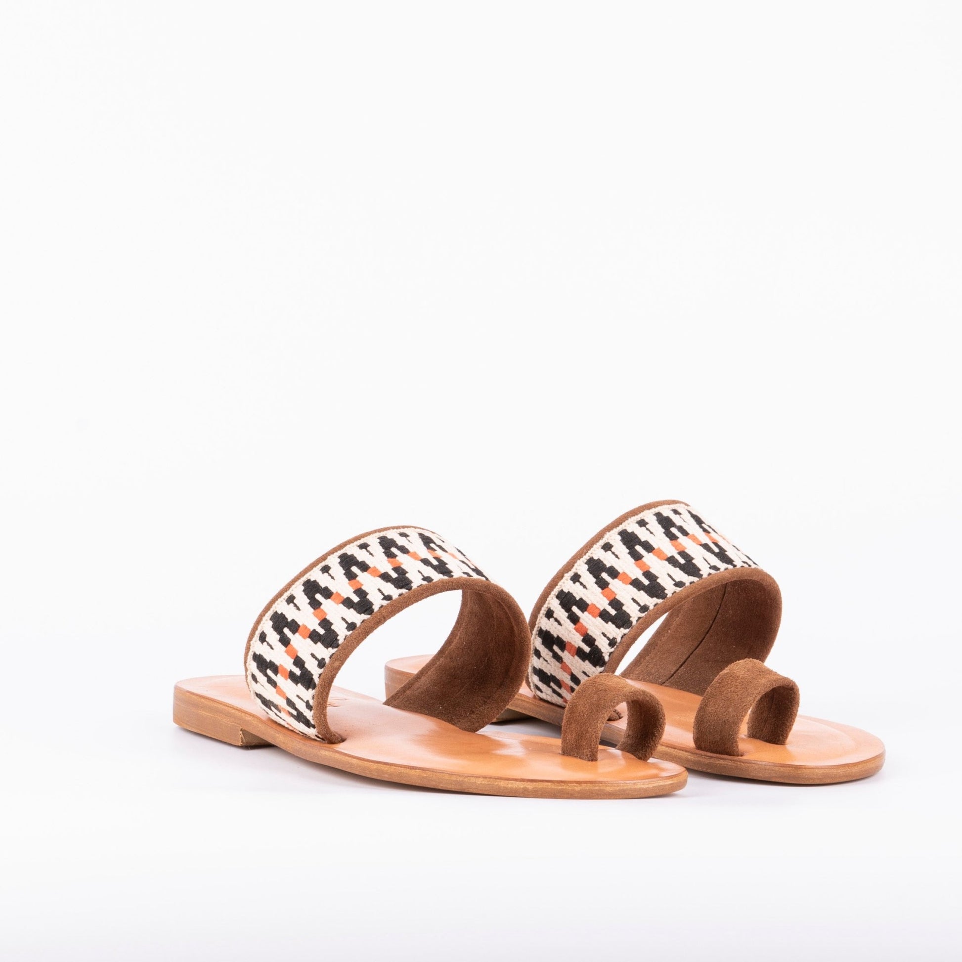 Dija camoscio+nastro boho cuoio - Marta Ray