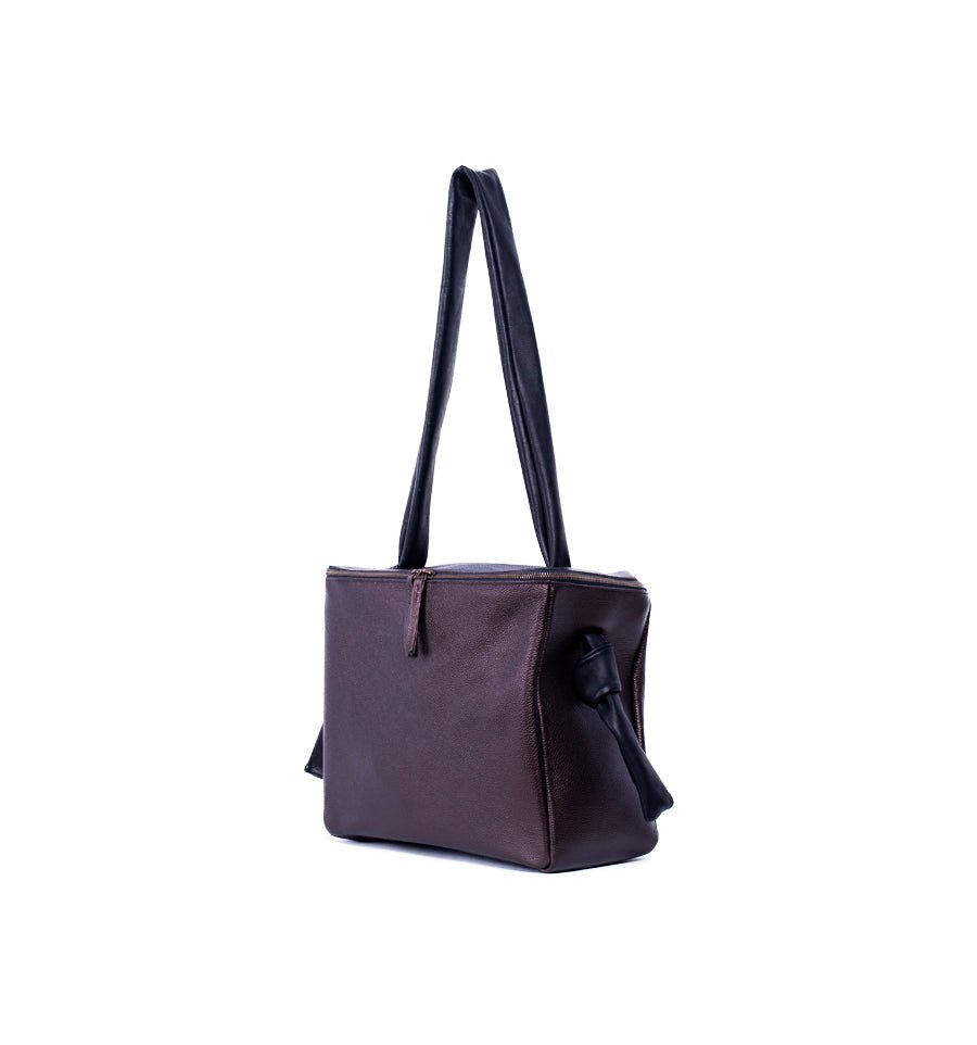 Drew pegaso metal + cerato nero - borsa a spalla pelle laminata - Marta Ray