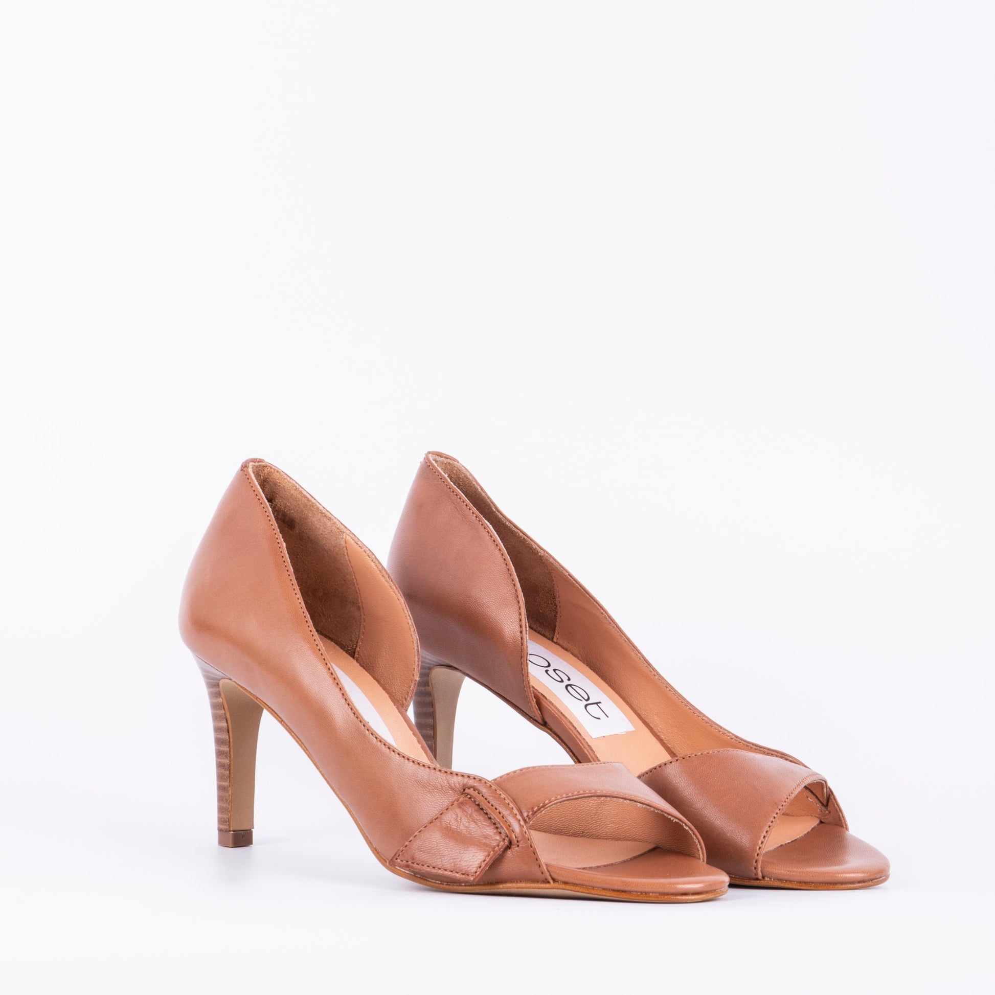 Ele savage cuoio - sandalo con tacco in pelle beige - Marta Ray