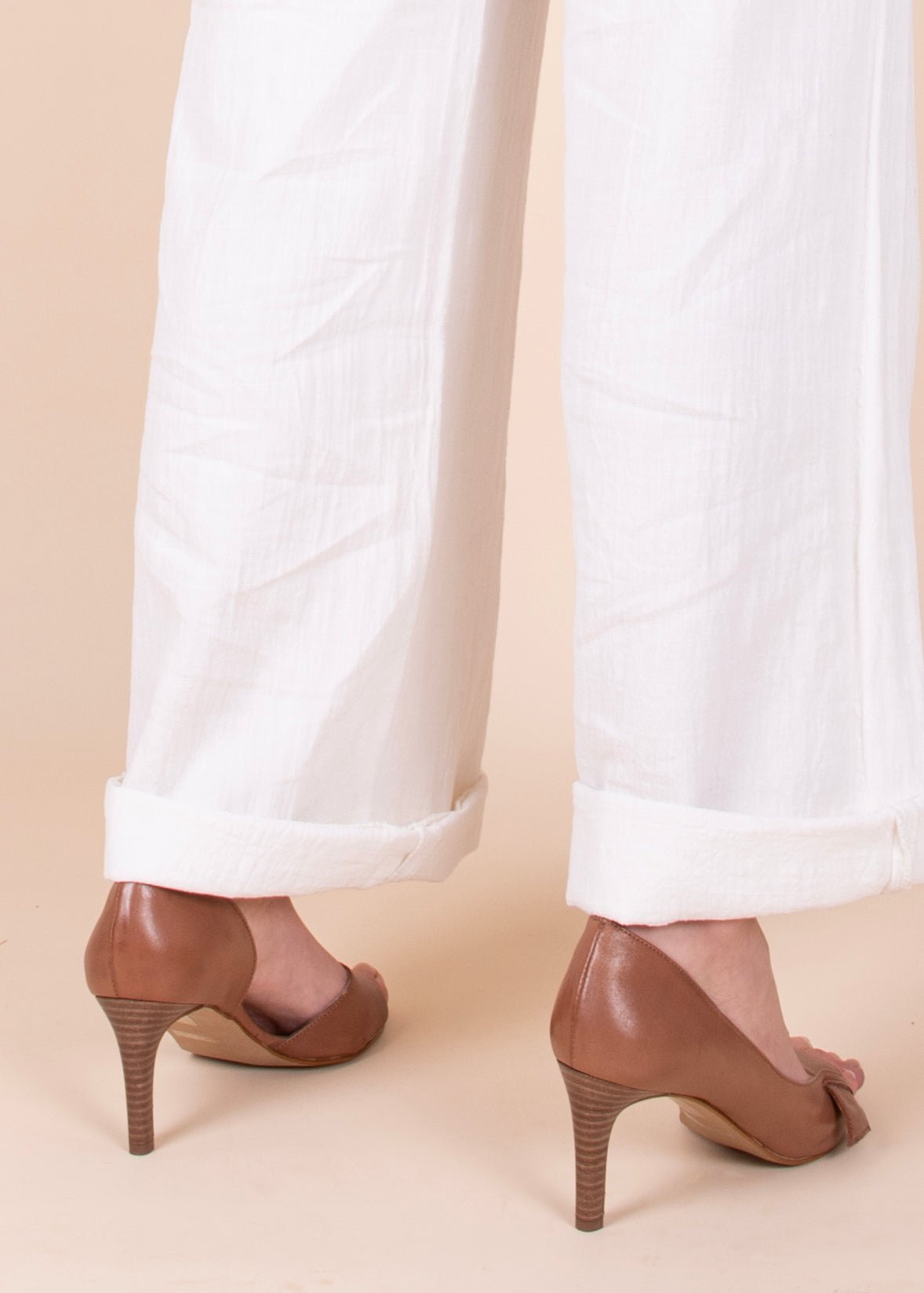 Ele savage cuoio - sandalo con tacco in pelle beige - Marta Ray