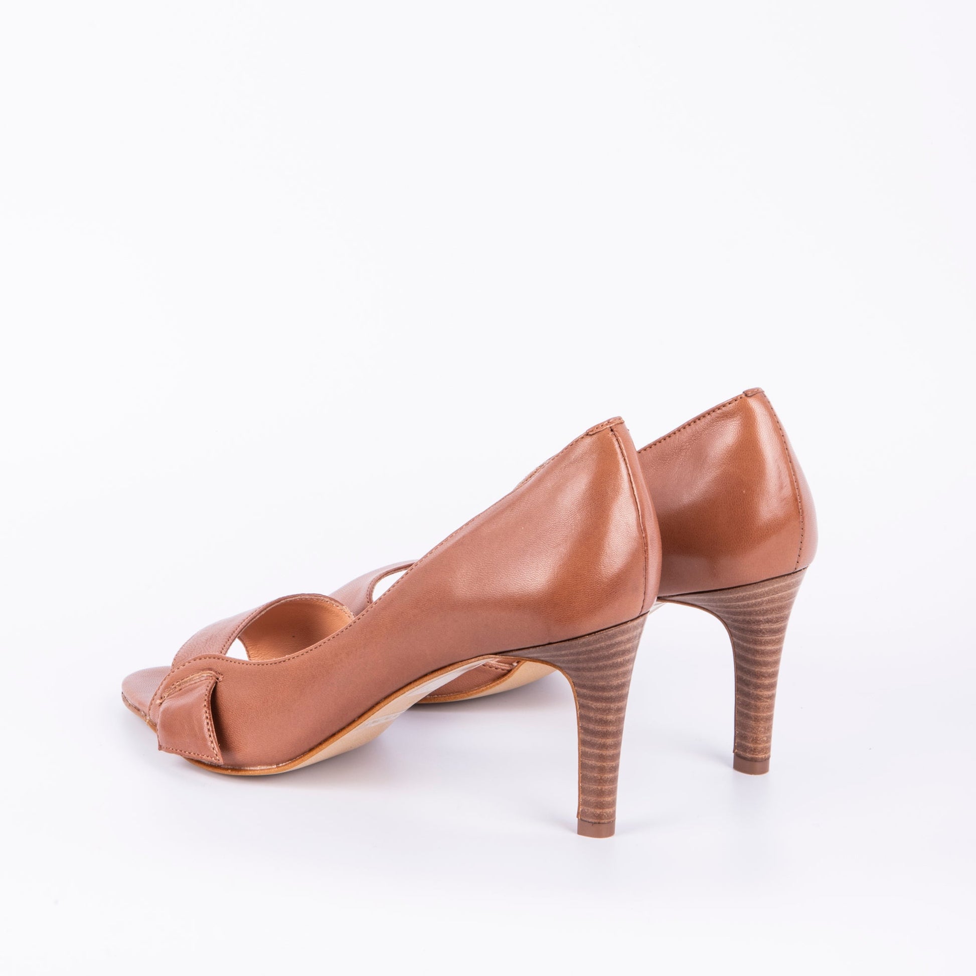 Ele savage cuoio - sandalo con tacco in pelle beige - Marta Ray