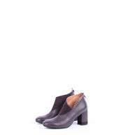 Ermione T7 mousse ebano+ long beach testa di moro - scarpa con tacco in pelle marrone - Marta Ray