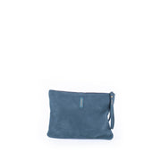 Ester long beach ottanio - piattina a tracolla in pelle blu - Marta Ray