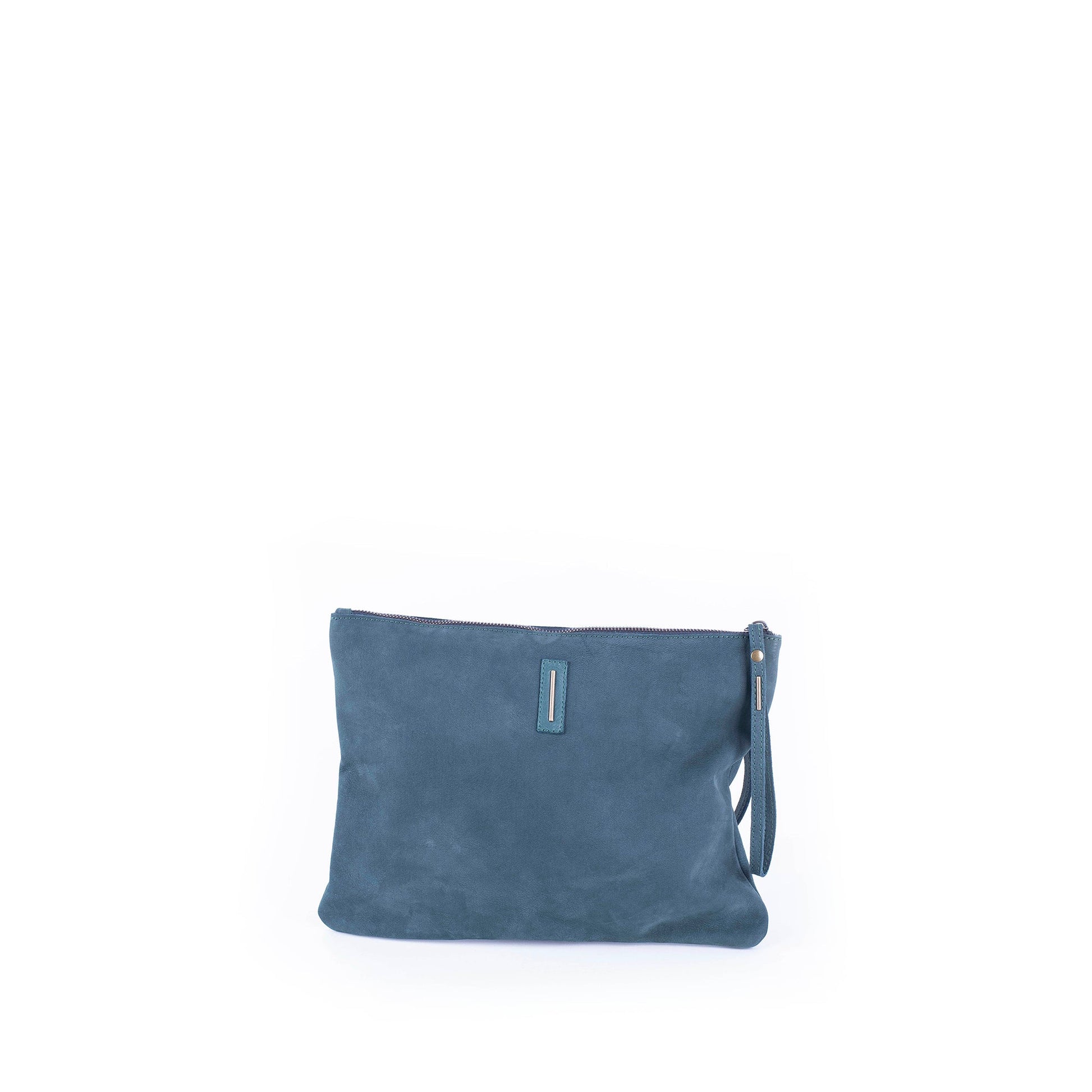 Ester long beach ottanio - piattina a tracolla in pelle blu - Marta Ray