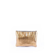 Ester vernice gold dust - piattina a tracolla in pelle dorata - Marta Ray