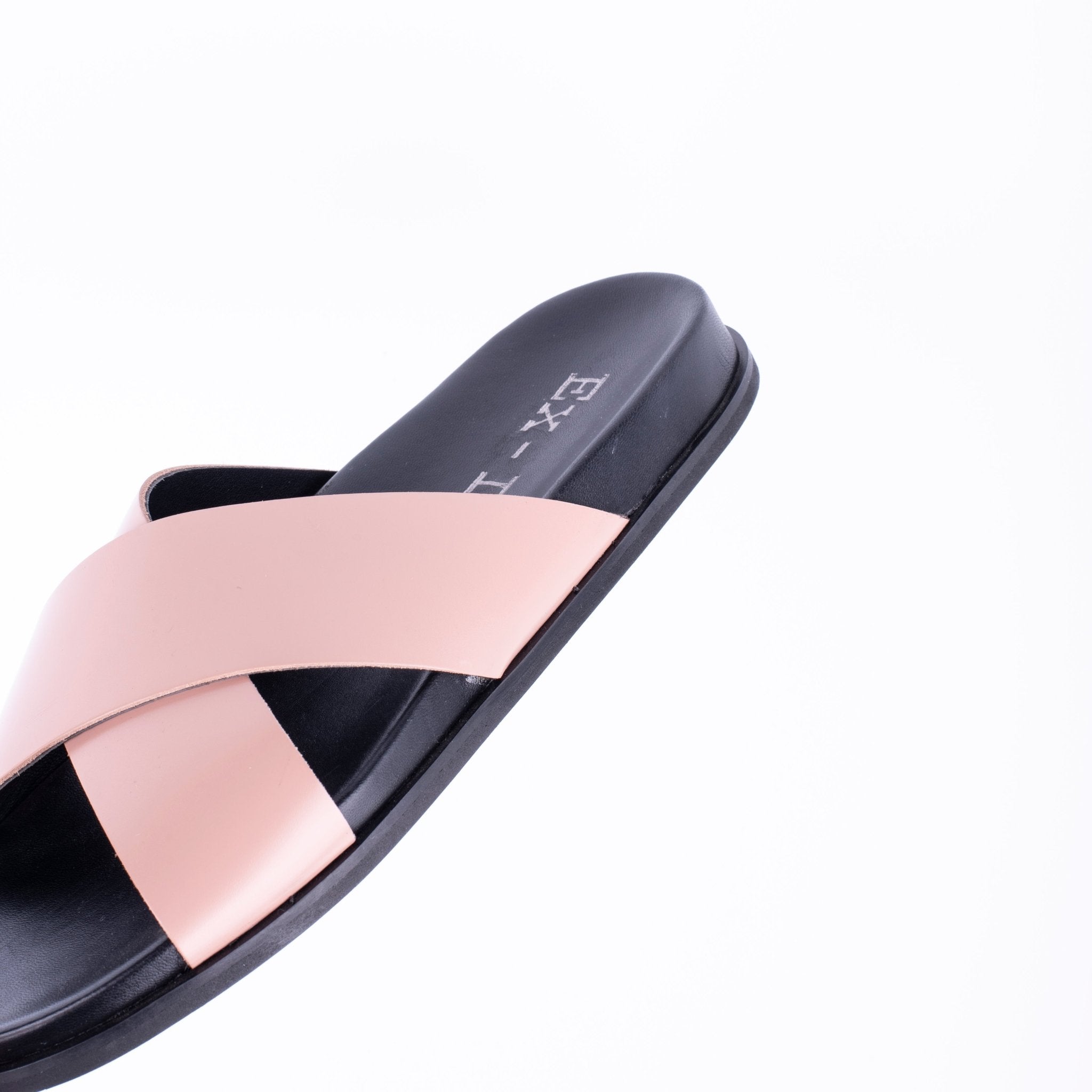 Ex-IT W1918 - ciabattina con fasce incrociate in pelle lucida rosa - Marta Ray