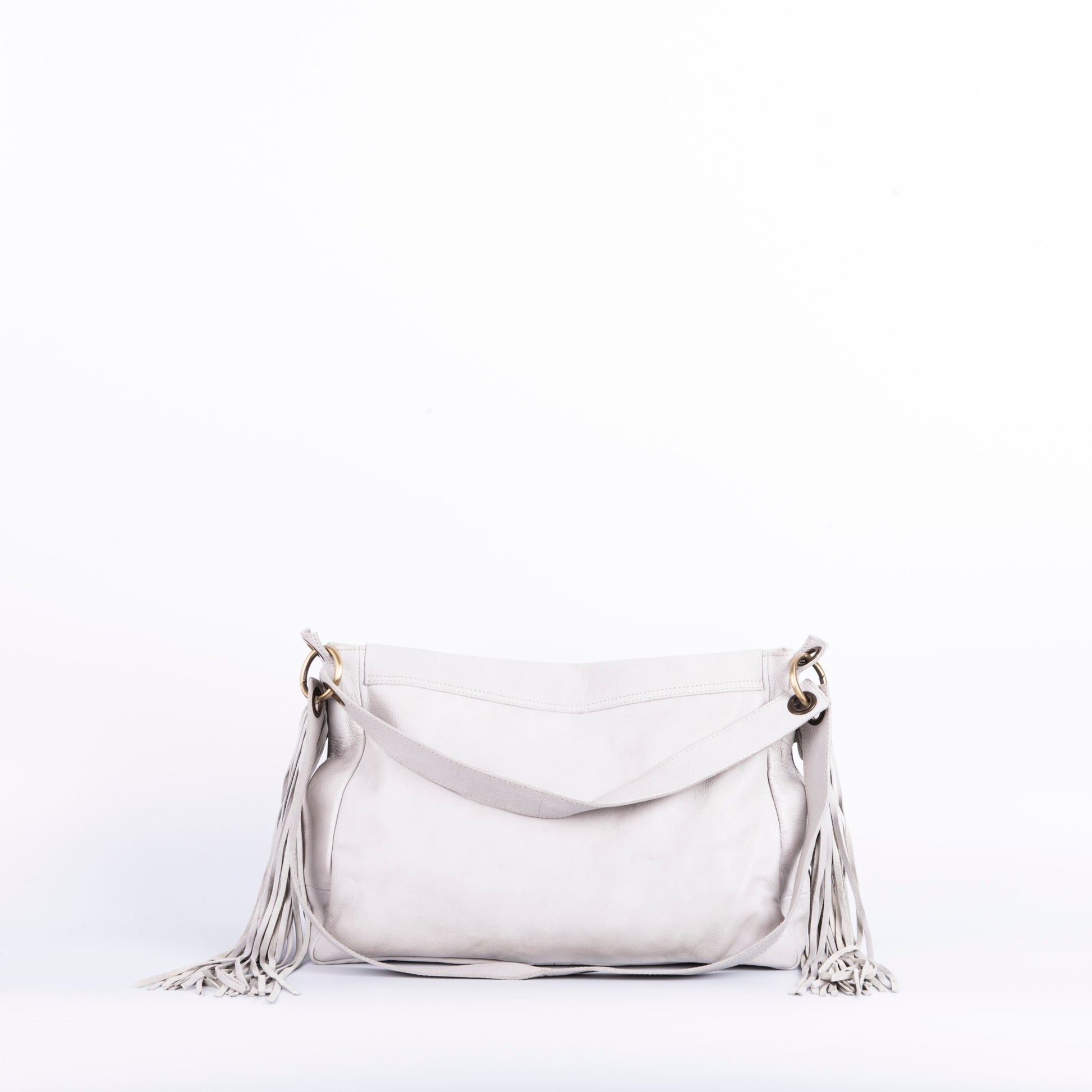 Floe mousse polvere - borsa a spalla in pelle bianca - Marta Ray