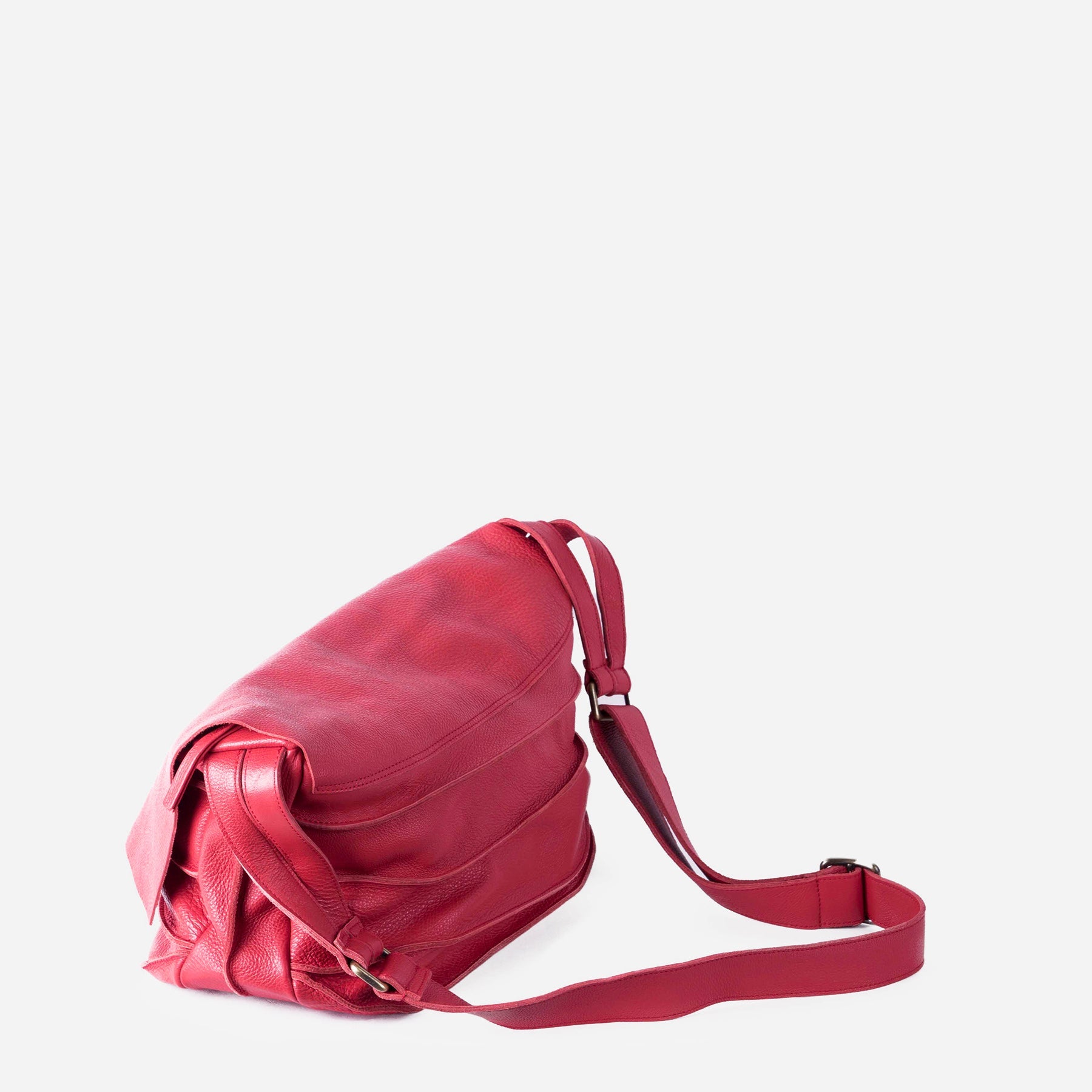 Francine patta new york rosso lollipop - borsa a tracolla in pelle rossa - Marta Ray