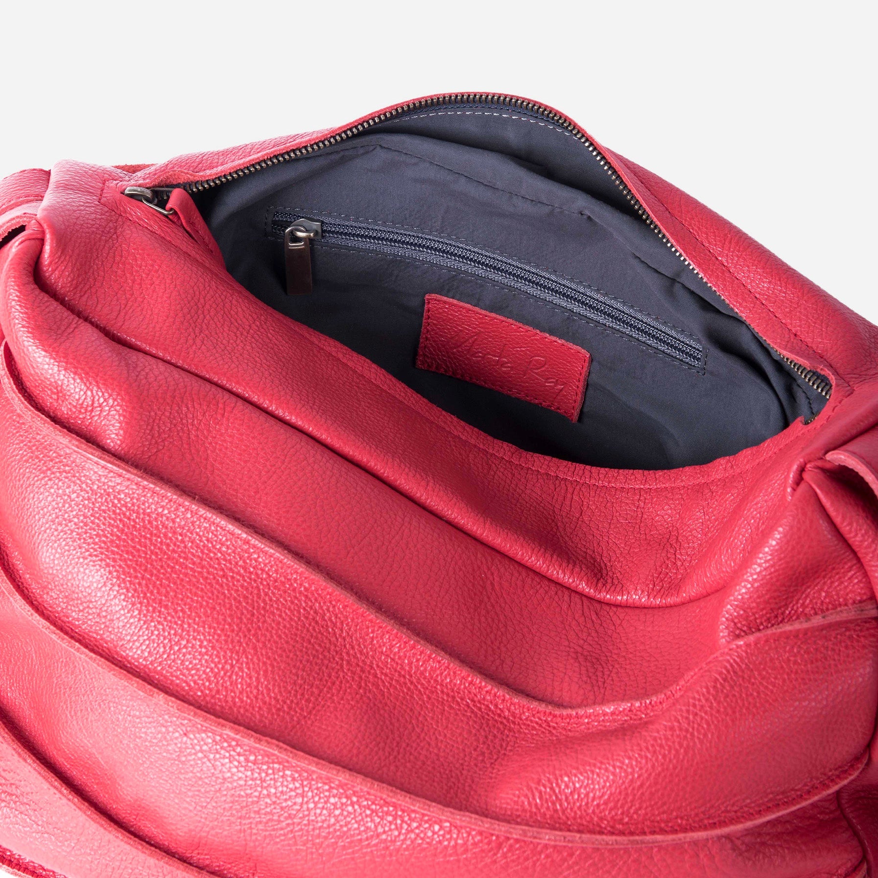 Francine patta new york rosso lollipop - borsa a tracolla in pelle rossa - Marta Ray