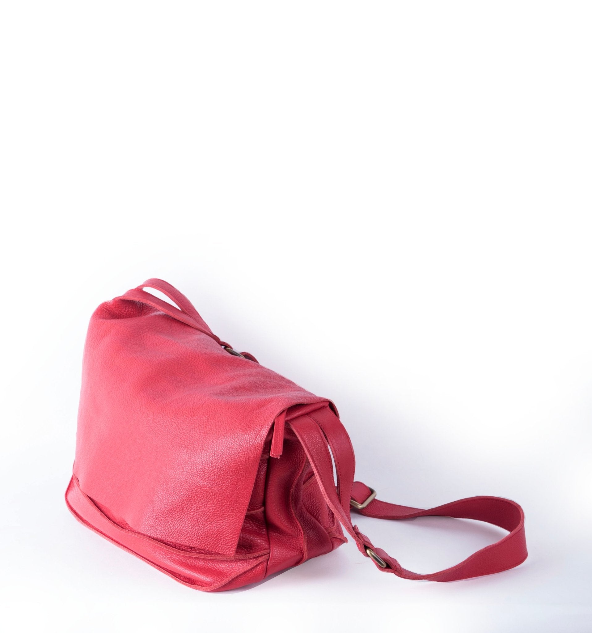 Francine patta new york rosso lollipop - borsa a tracolla in pelle rossa - Marta Ray