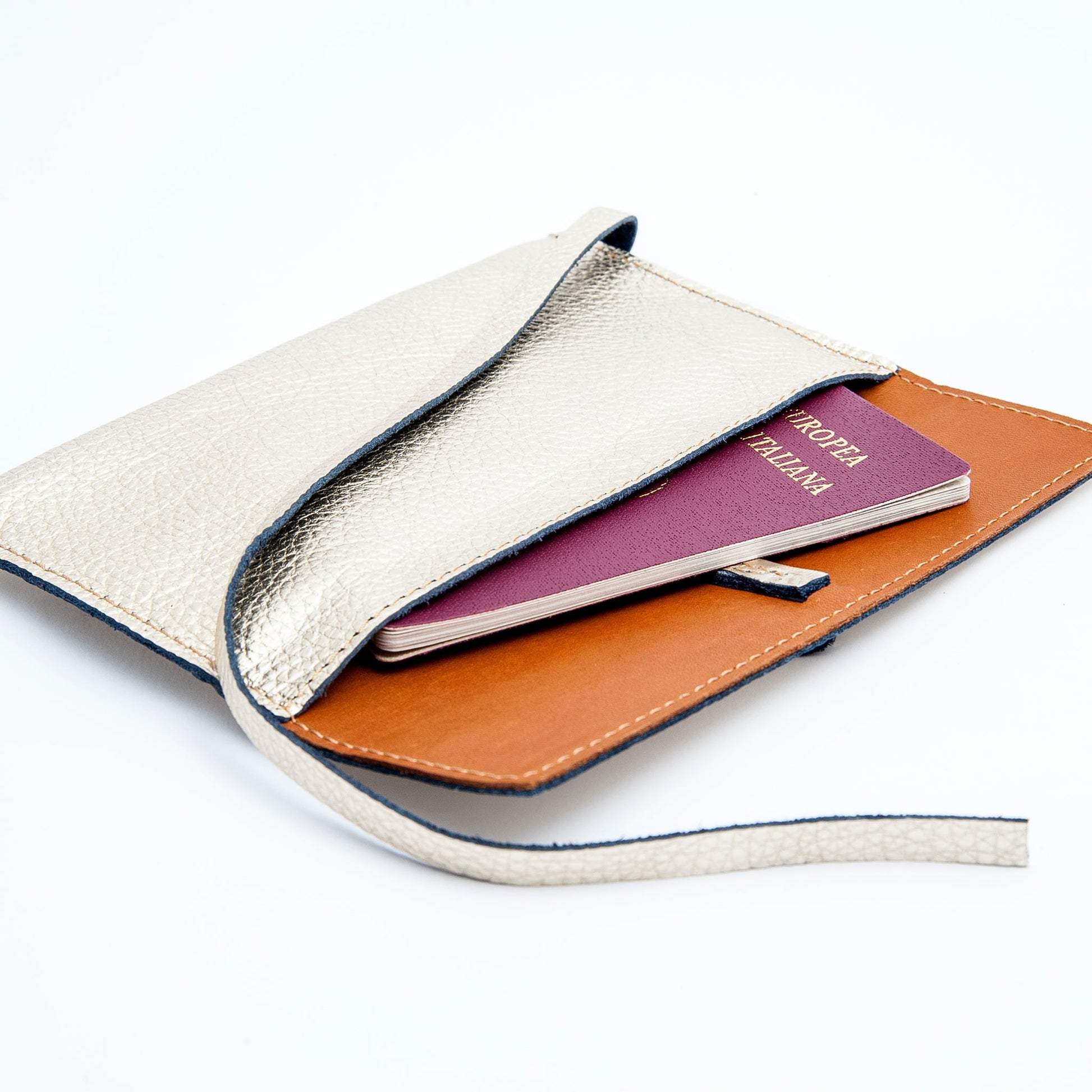 Fred bag organizer martellato laminato platino - Marta Ray